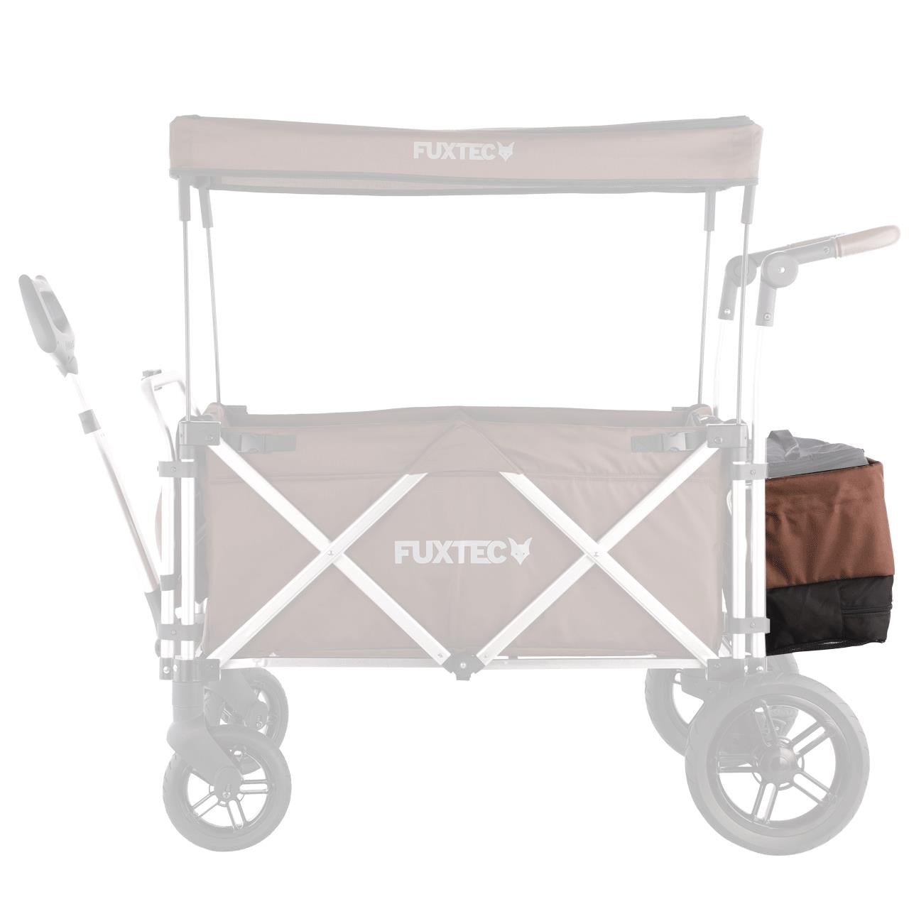 FUXTEC - Sac arrière marron chariot Super Cruiser