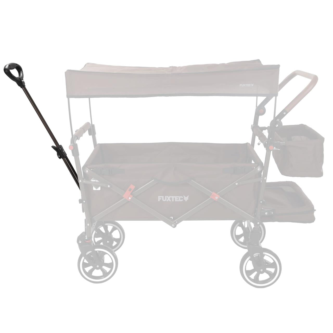 FUXTEC - Poignée avec tige Marron Chariot FUXTEC Premium Cruiser