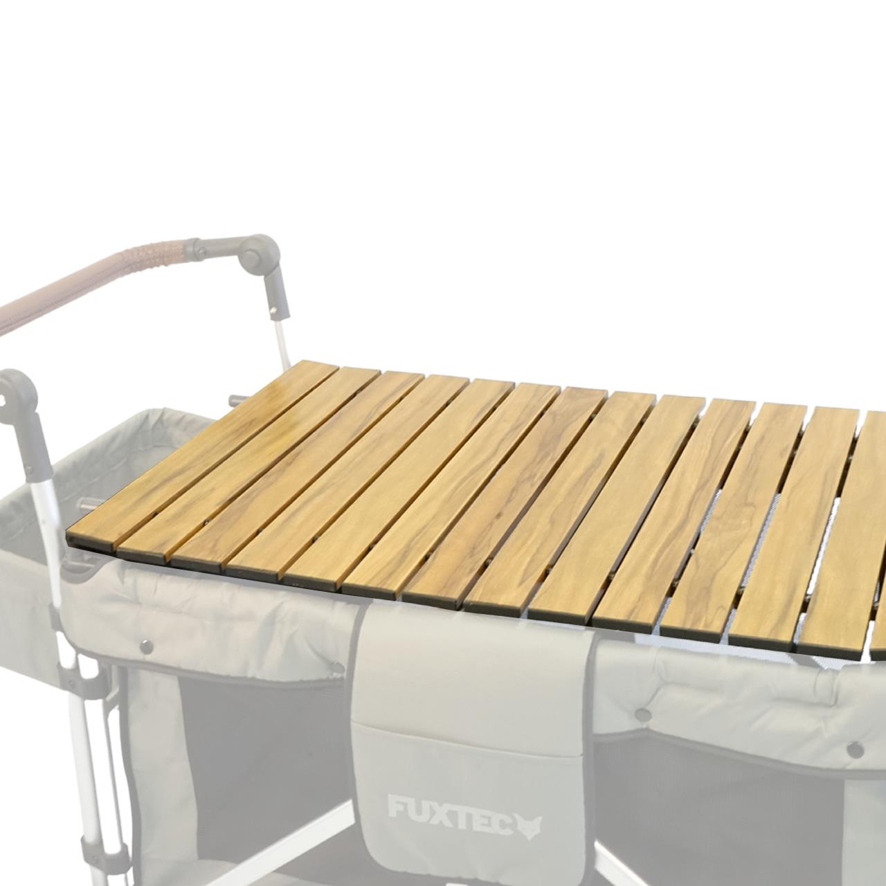 FUXTEC - Table apparence bois amovible chariot de transport family Cruiser