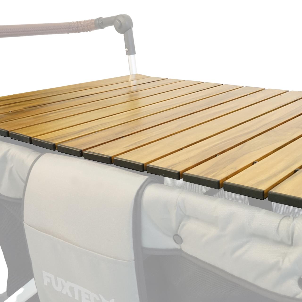 FUXTEC - Table apparence bois amovible chariot de transport family Cruiser