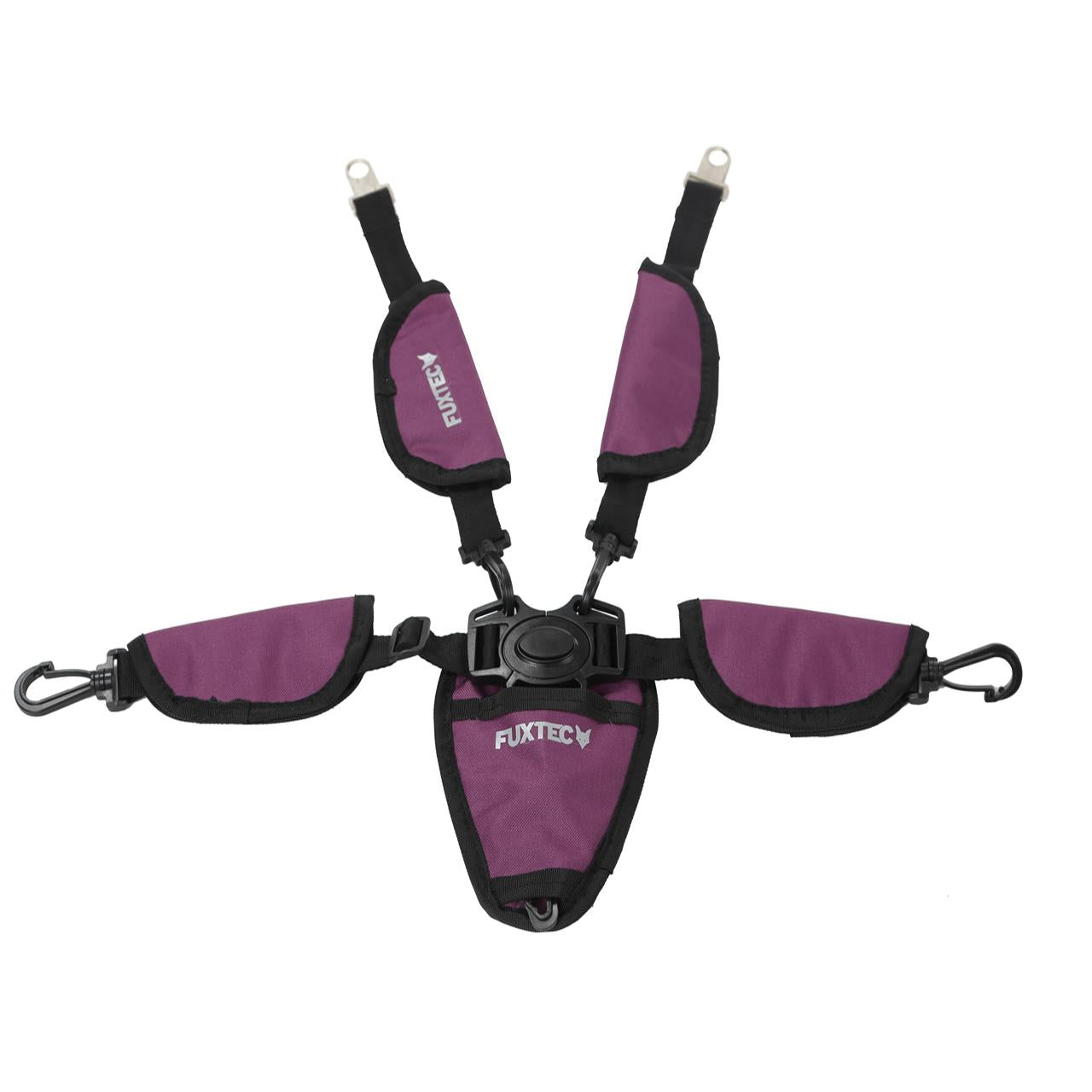 FUXTEC - Ceinture de sécurité 5 points pourpre chariot Premium Cruiser
