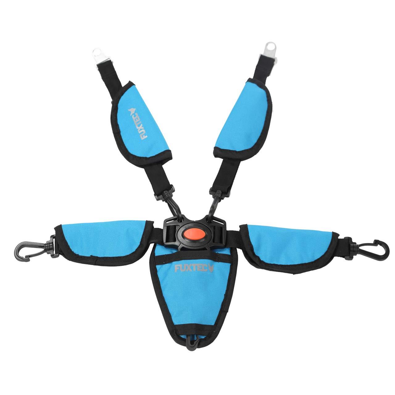 FUXTEC - Ceinture de sécurité 5 points bleu pour chariot CT850