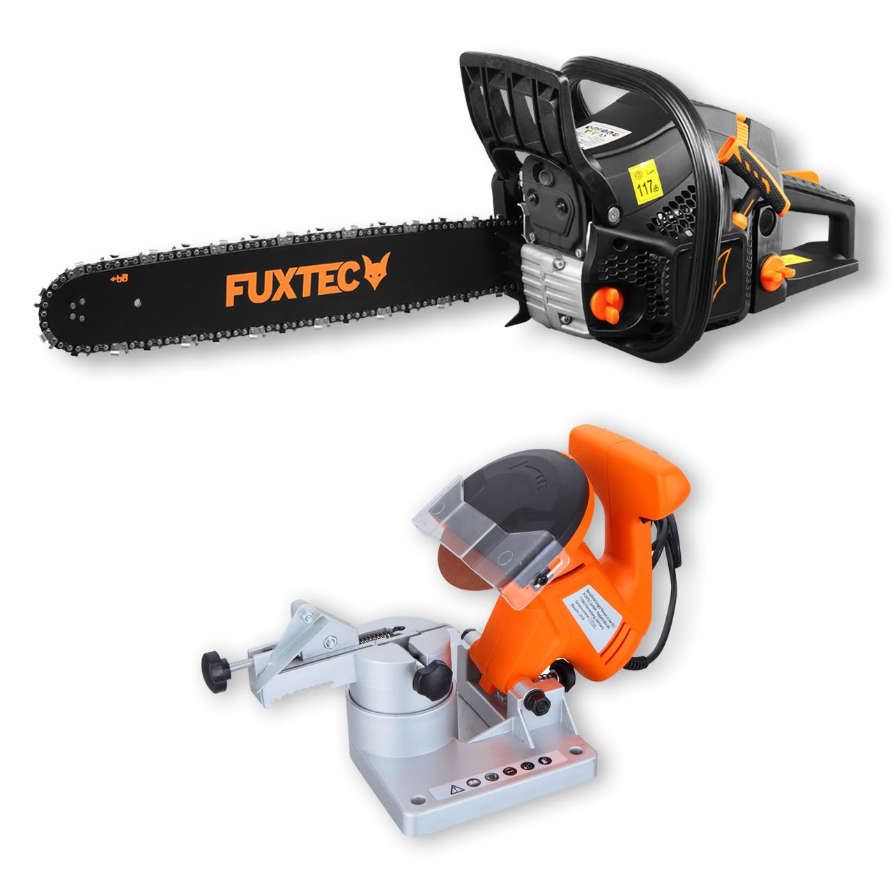 Bundle FUXTEC affûteur de chaîne + tronçonneuse KS262