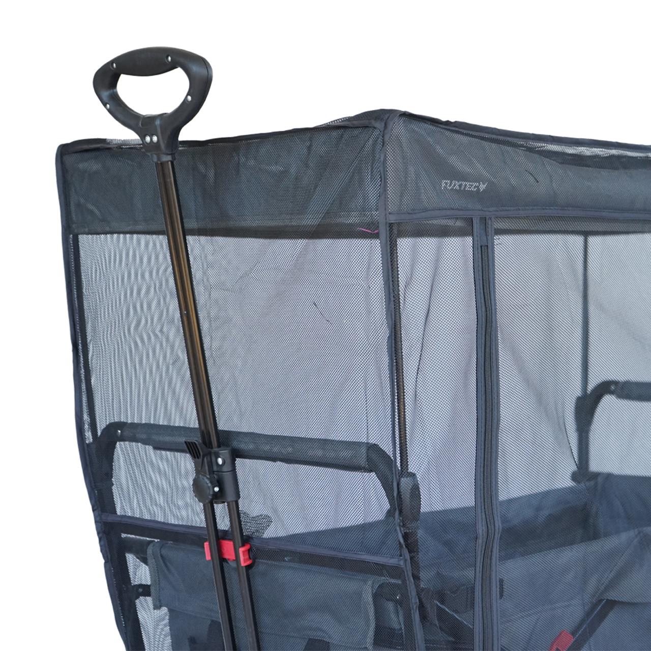 FUXTEC - Protection solaire / moustiquaire - chariot de transport City Cruiser
