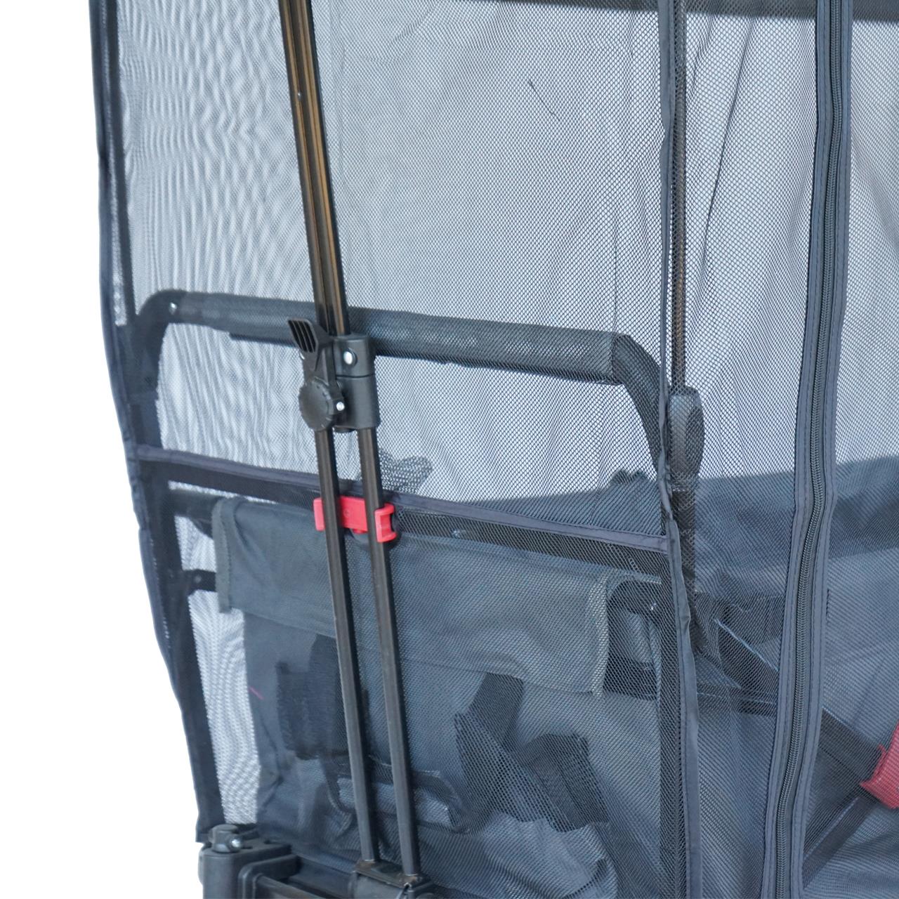 FUXTEC - Protection solaire / moustiquaire - chariot de transport City Cruiser
