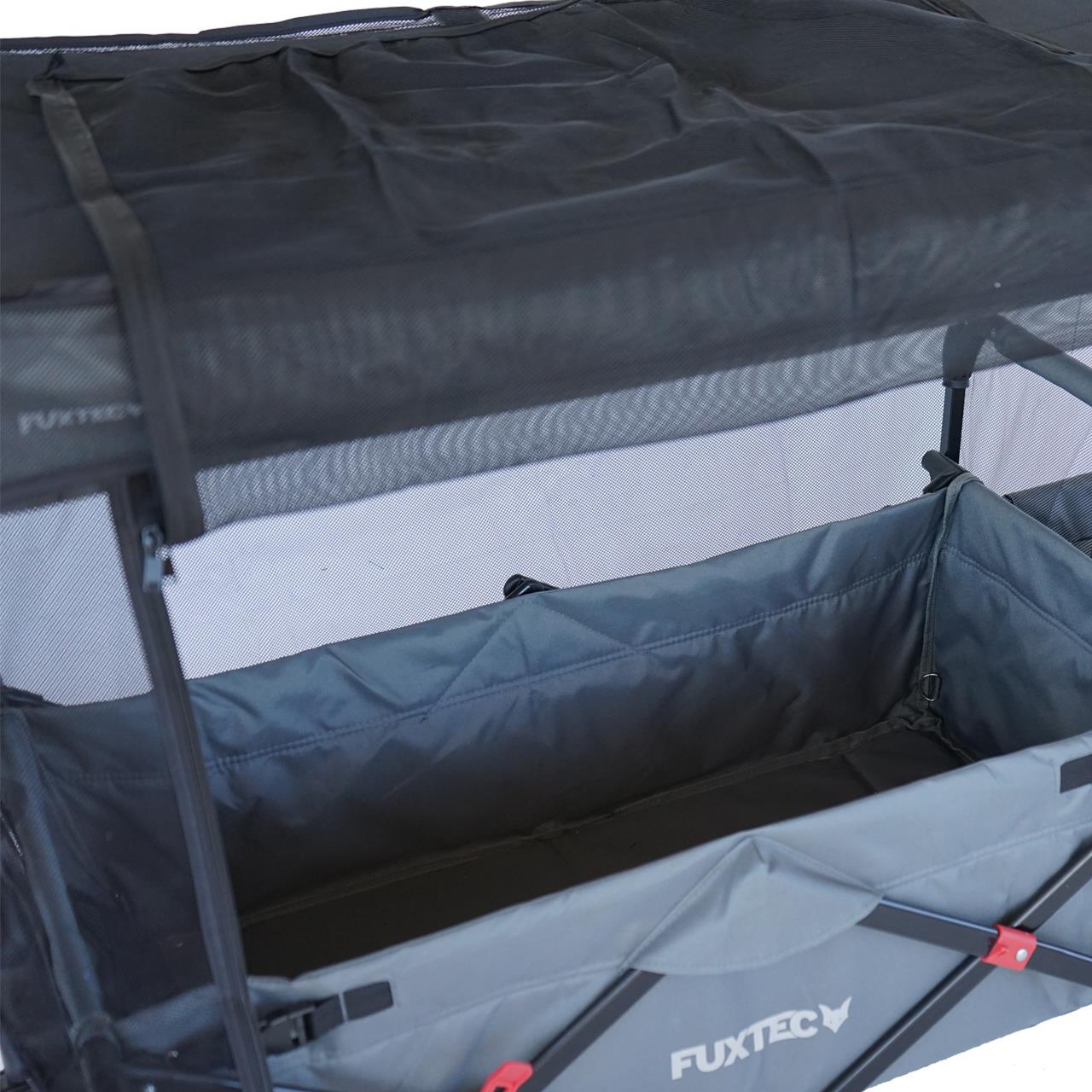 FUXTEC - Protection solaire / moustiquaire - chariot de transport City Cruiser