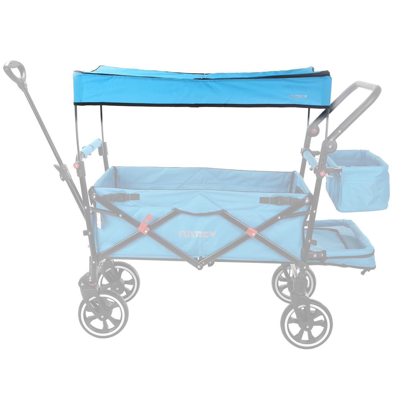 FUXTEC - Toit protection solaire bleu chariot premium cruiser