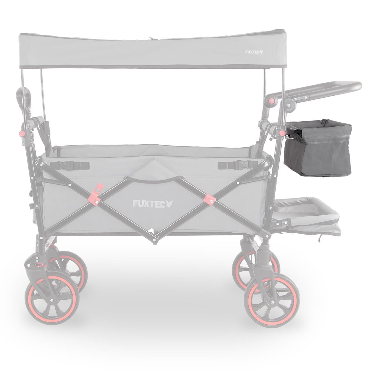 FUXTEC - Sac arrière gris chariot premium cruiser