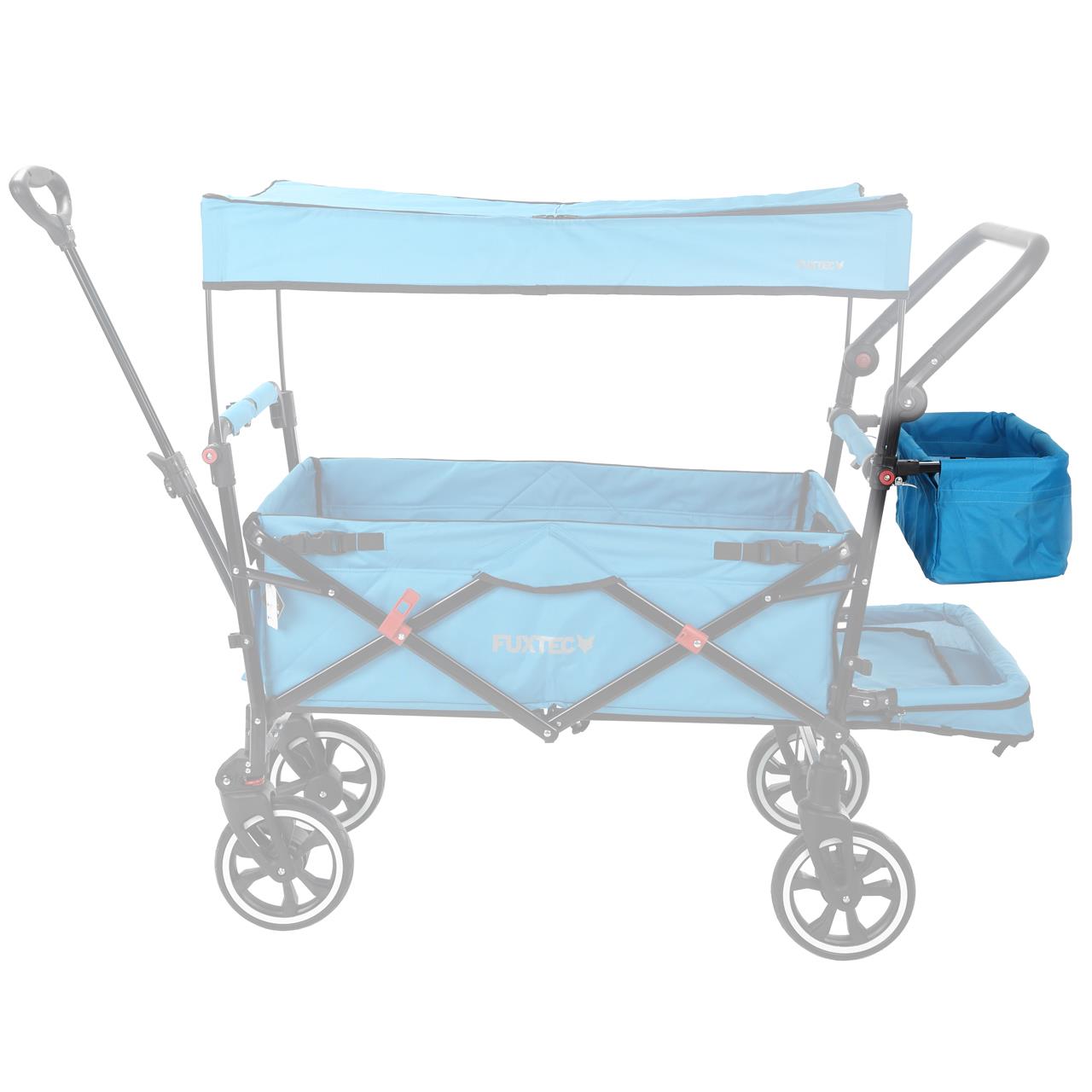 FUXTEC - Sac arrière bleu chariot premium cruiser