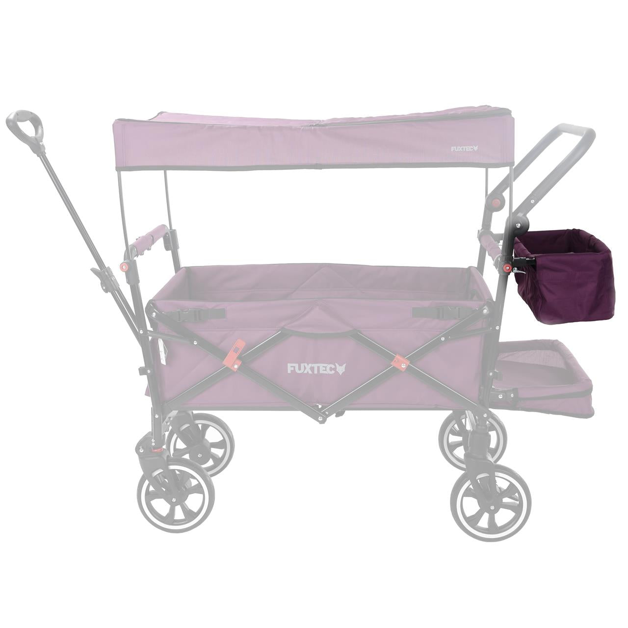 FUXTEC - Sac arrière pourpre chariot premium cruiser