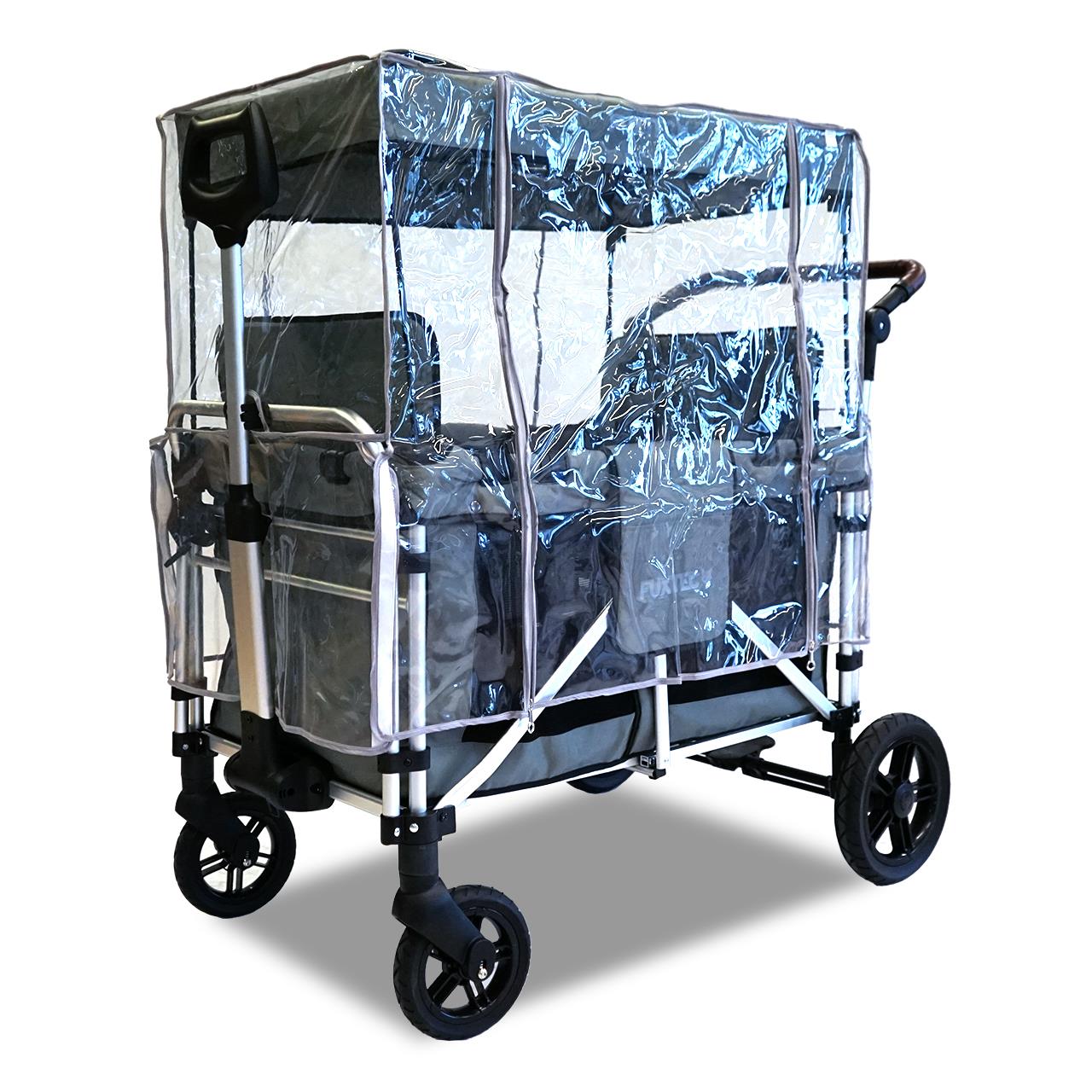 FUXTEC - Protection pluie chariot de transport pliable - Family Cruiser