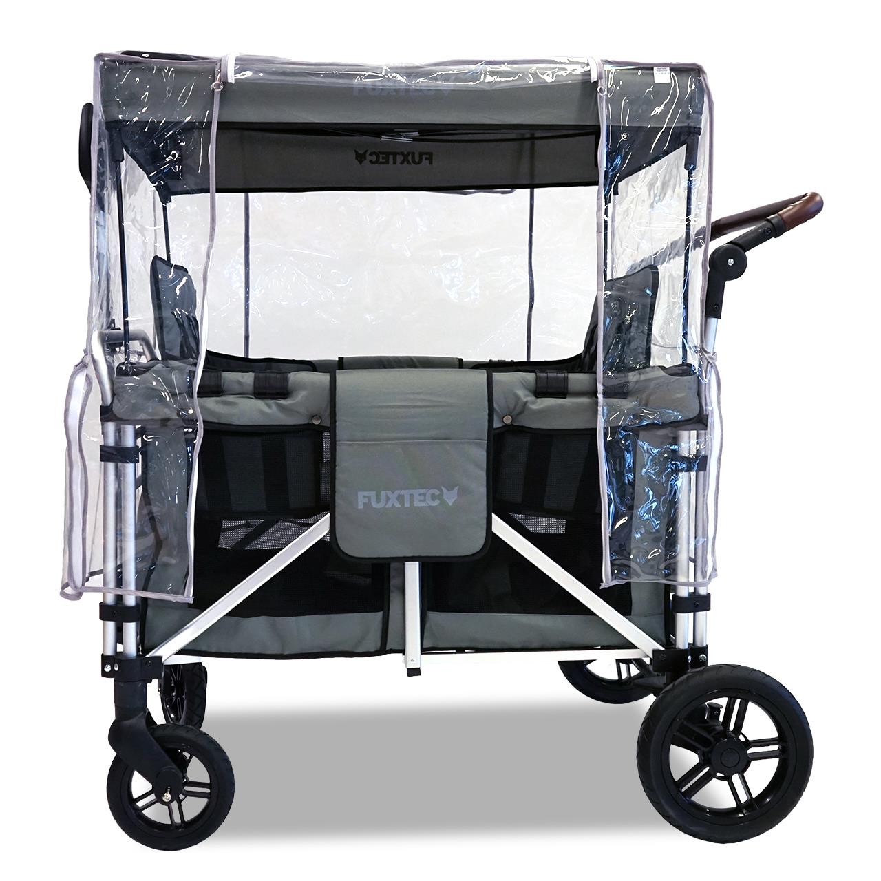 FUXTEC - Protection pluie chariot de transport pliable - Family Cruiser