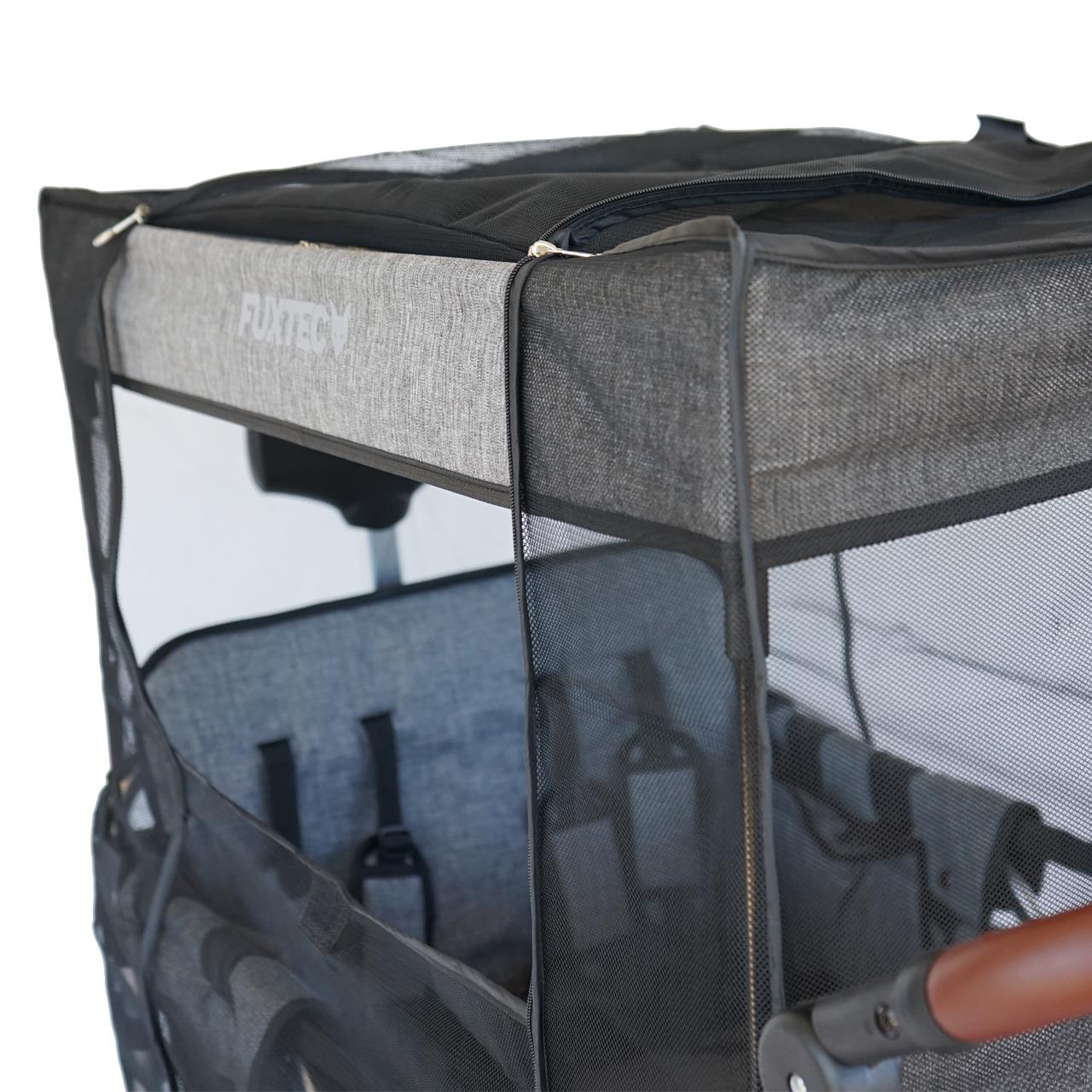 FUXTEC - Protection solaire / moustiquaire - chariot de transport Family Cruiser