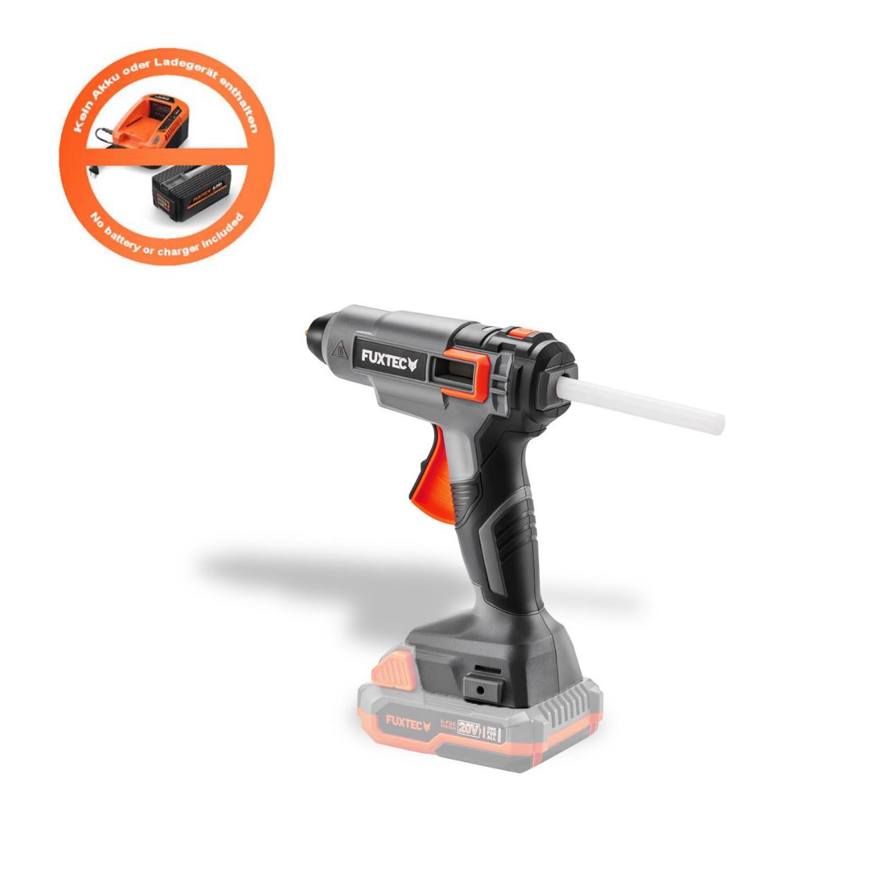 Pistolet à colle chaude FUXTEC batterie 20V FX-E1GG20 sans batterie, sans chargeur