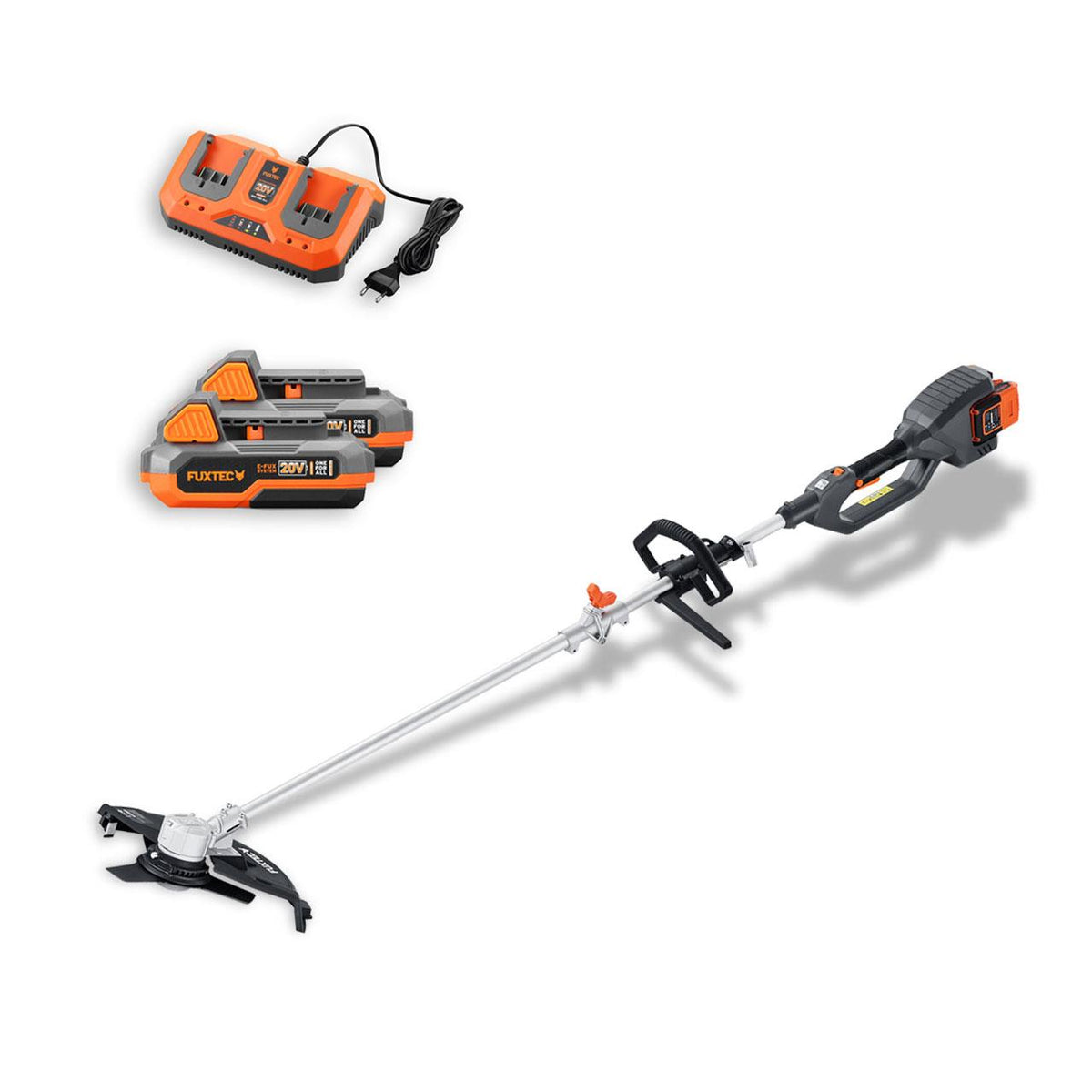 Fuxtec Taille-Haie 20V FX-E1HS20 Avec Batterie 2Ah Et Chargeur - Longueur De Coupe 52cm Électrique