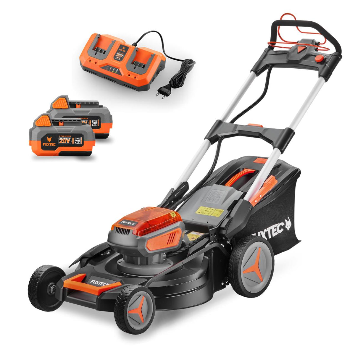 FUXTEC - Souffleur Aspirateur 40V 2en1 - 685 M³/h - 2 Batteries Incluses - Sac Collecteur