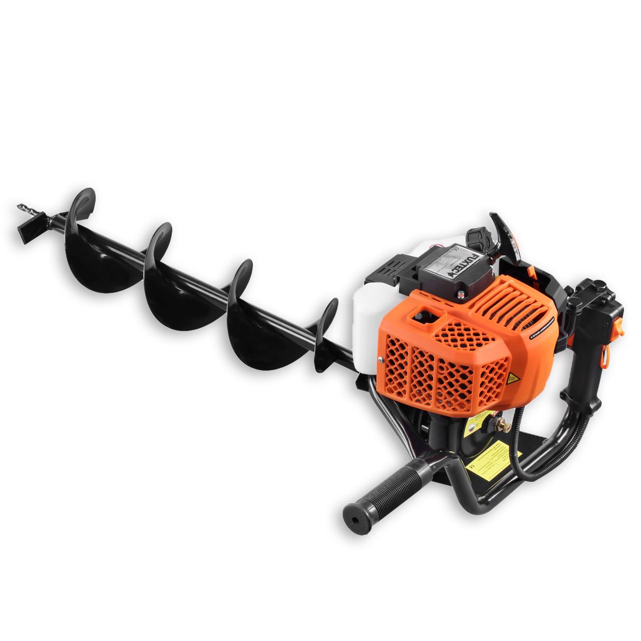 Tarière thermique FUXTEC FX-EB162 avec mèches de 100, 150 et 200 mm