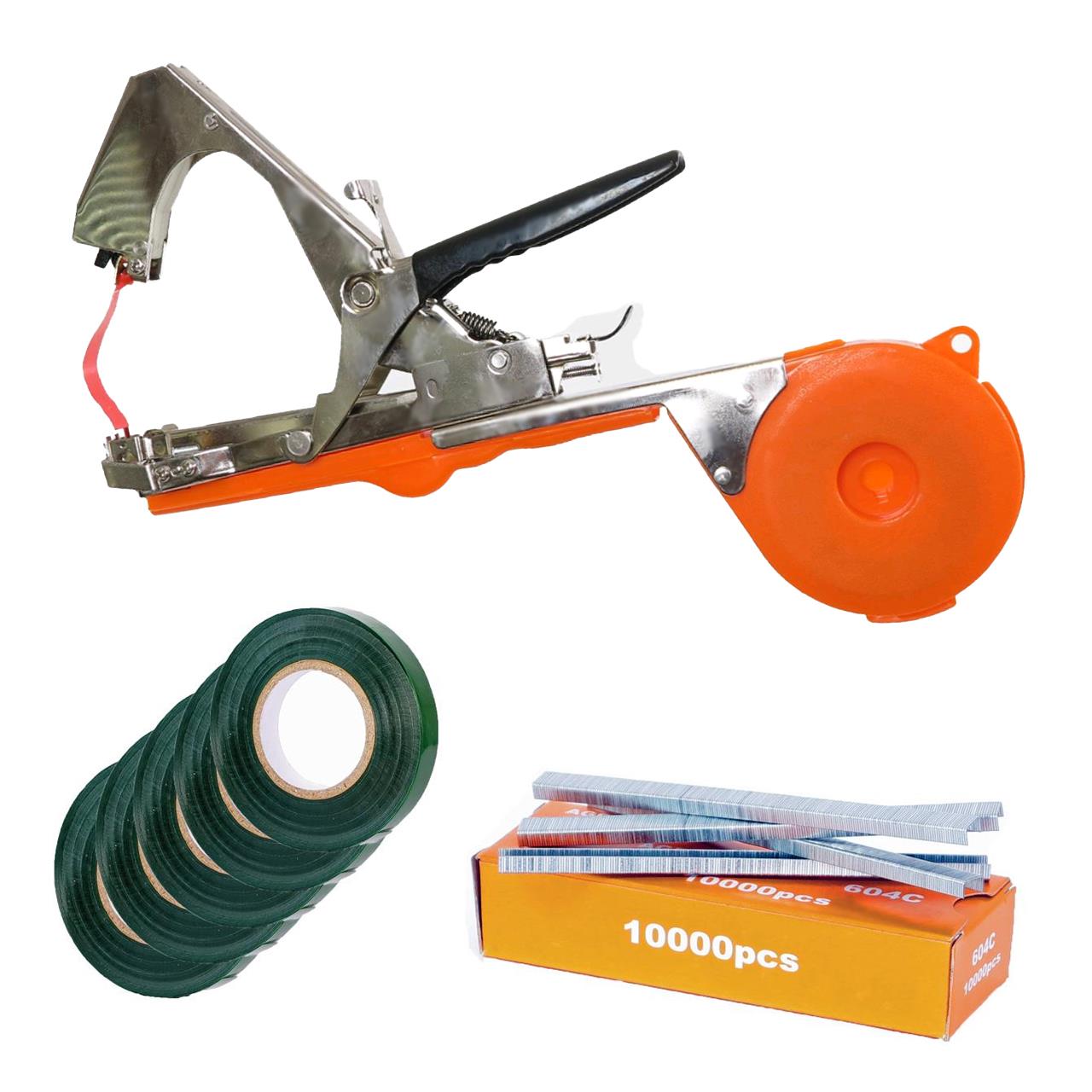 Set pince à lier + 10000 agrafes + 5 rouleaux rubans FUXTEC FX-BZ30