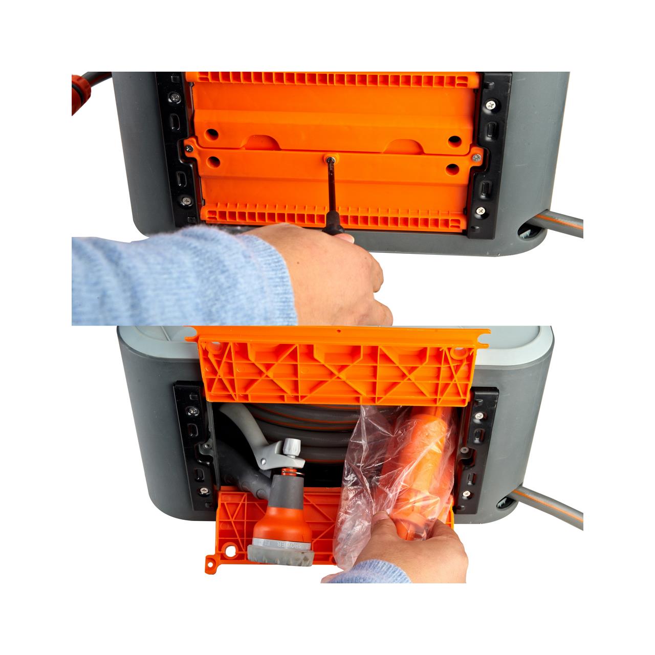 Dévidoir enrouleur automatique 20 m FUXTEC FX-CU20