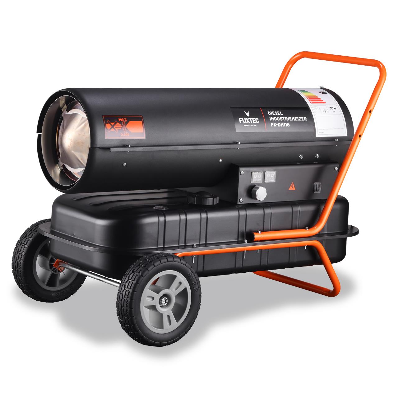 Canon à air chaud au fioul FUXTEC - FX-DH116 30 kW de puissance calorifique