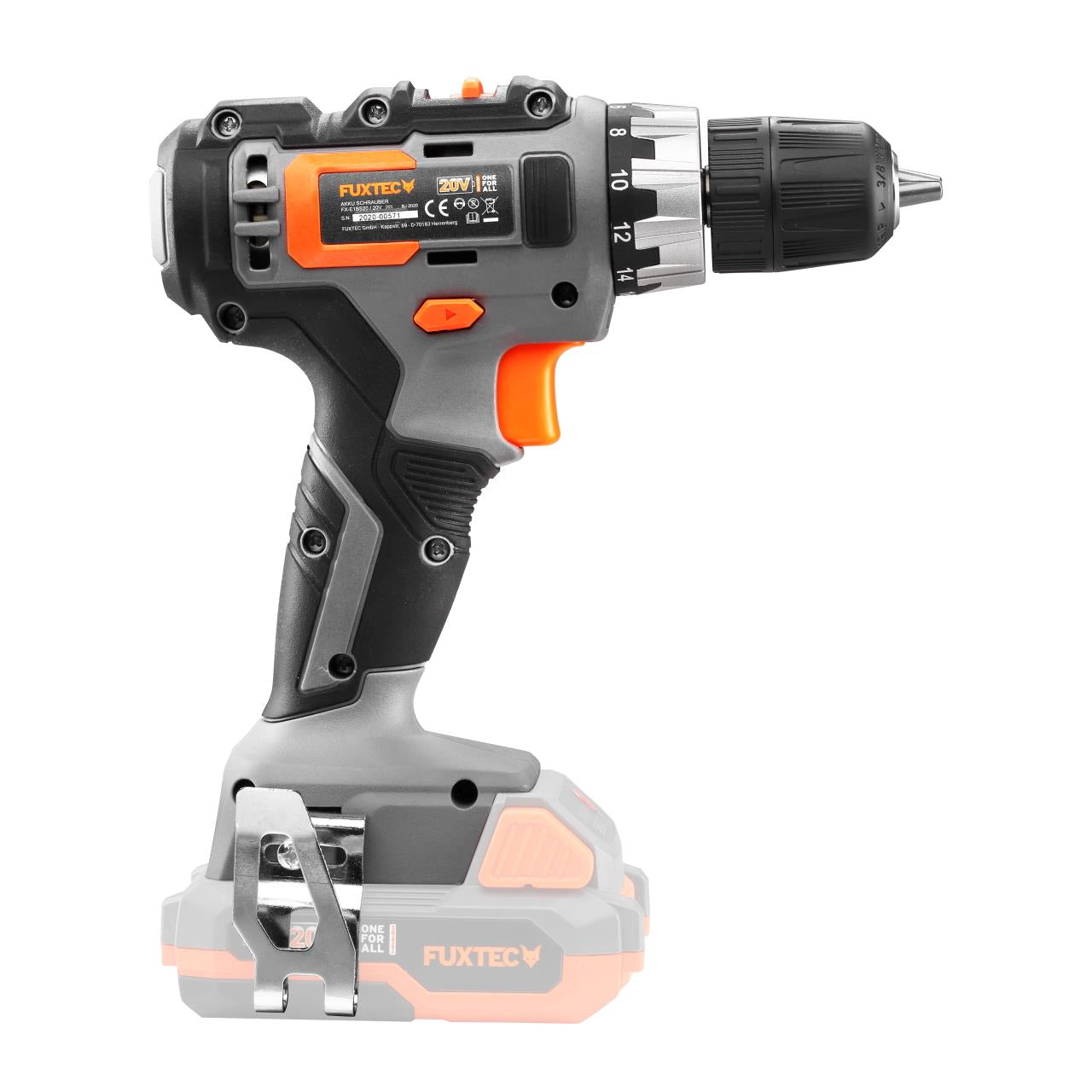 FUXTEC 20V cordless screwdriver FX-E1BS20 without battery pack, without charger