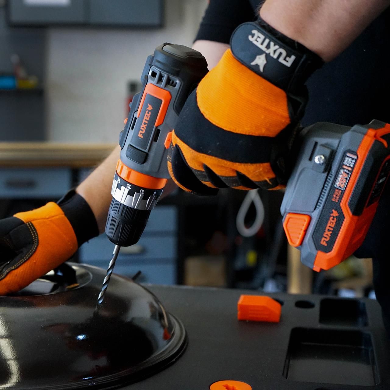 FUXTEC 20V cordless screwdriver FX-E1BS20 without battery pack, without charger