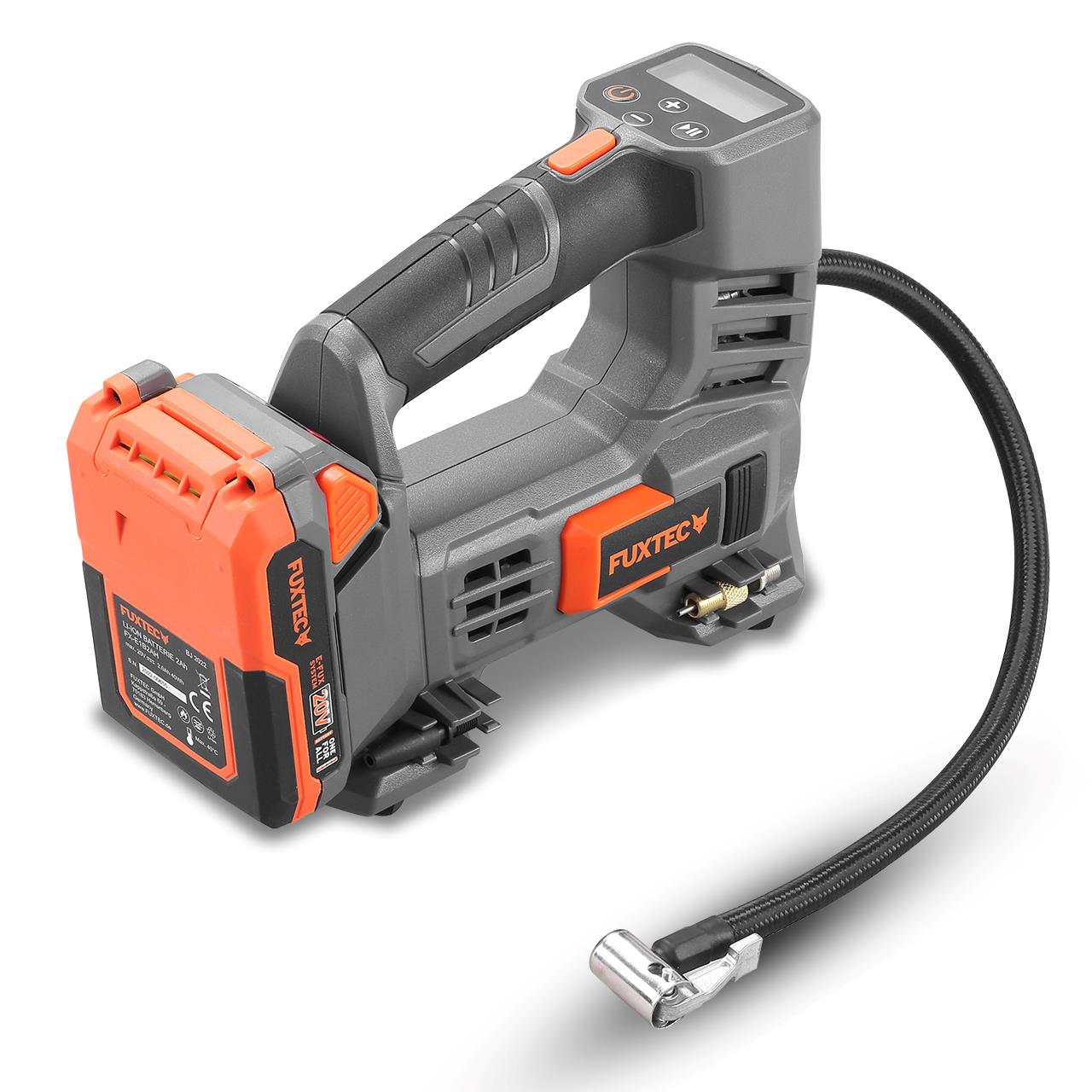 Compresseur batterie 20V FUXTEC FX-E1CI20 - set batterie 2Ah et chargeur 1A