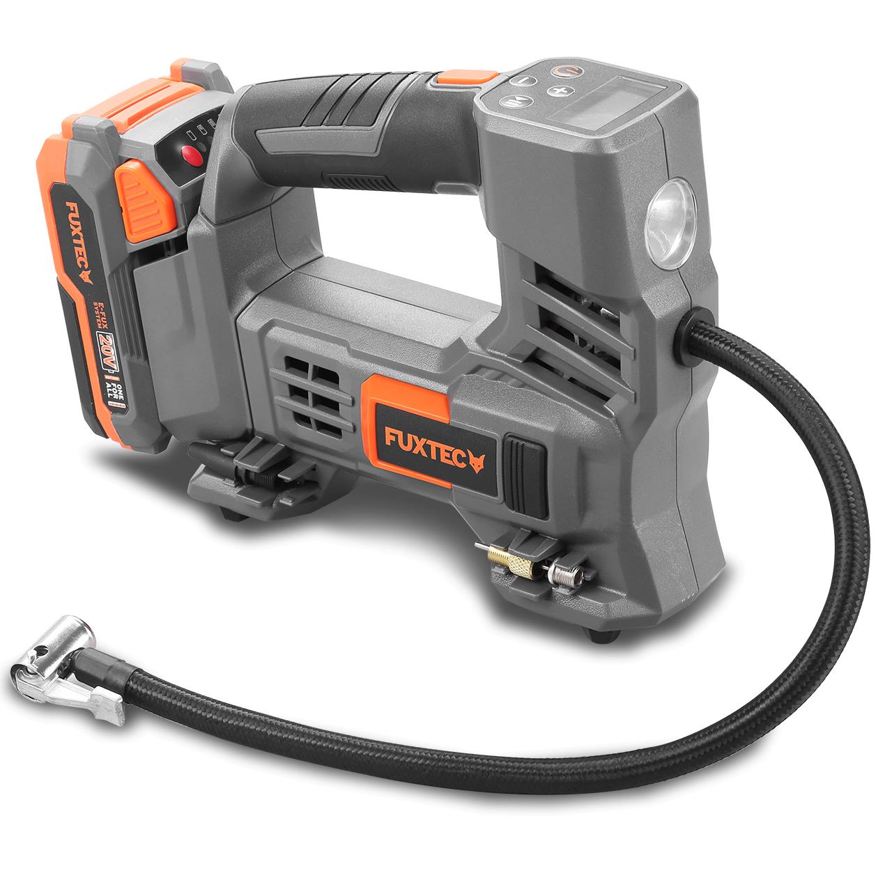 Compresseur batterie 20V FUXTEC FX-E1CI20 - set batterie 2Ah et chargeur 1A