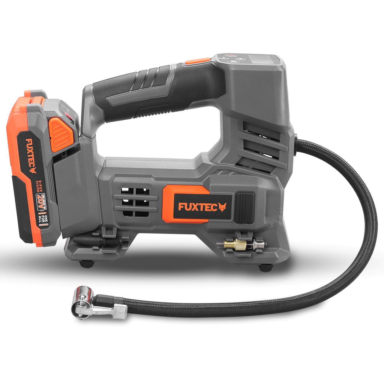 Compresseur batterie 20V FUXTEC FX-E1CI20 - set batterie 2Ah et chargeur 1A