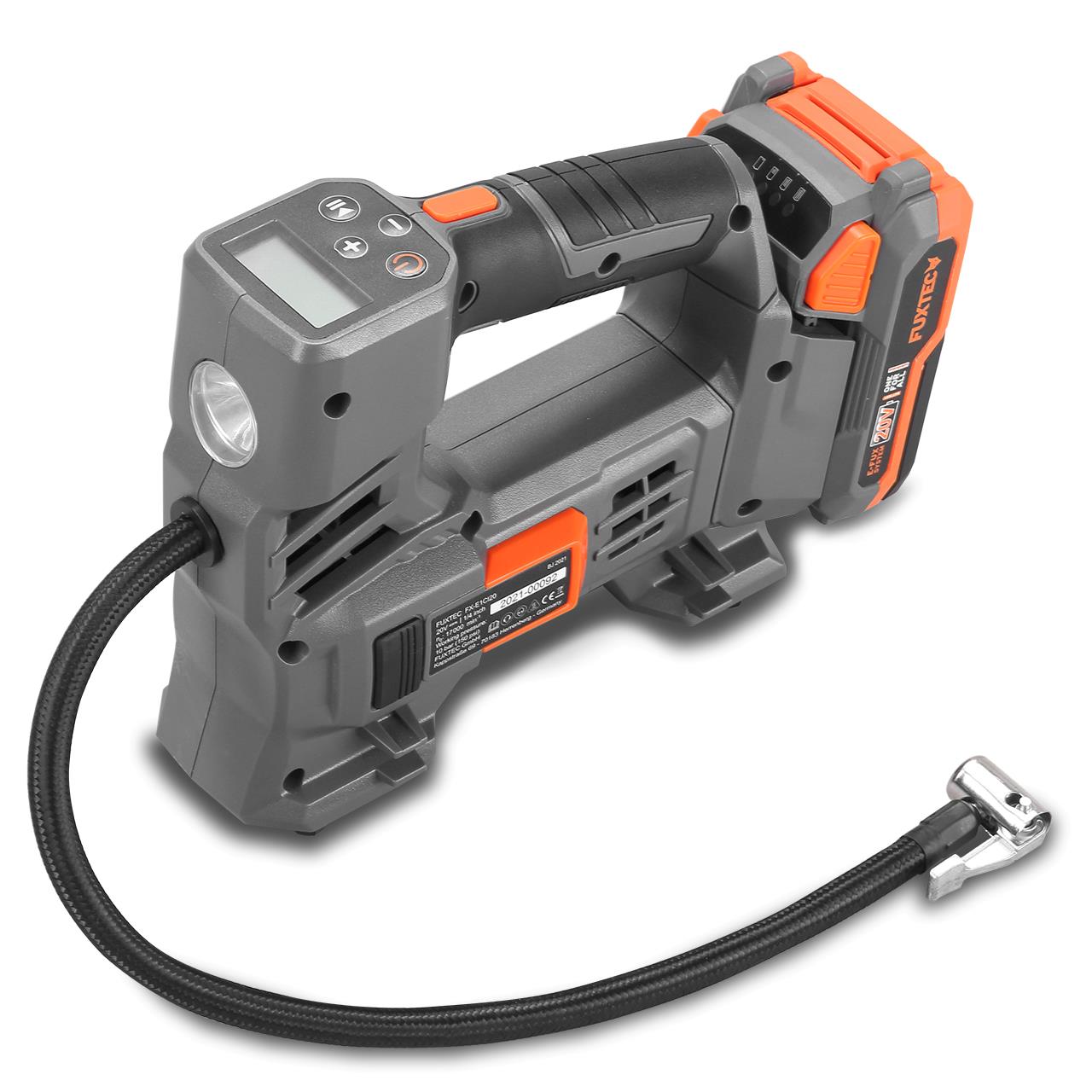 Compresseur batterie 20V FUXTEC FX-E1CI20 - set batterie 2Ah et chargeur 1A