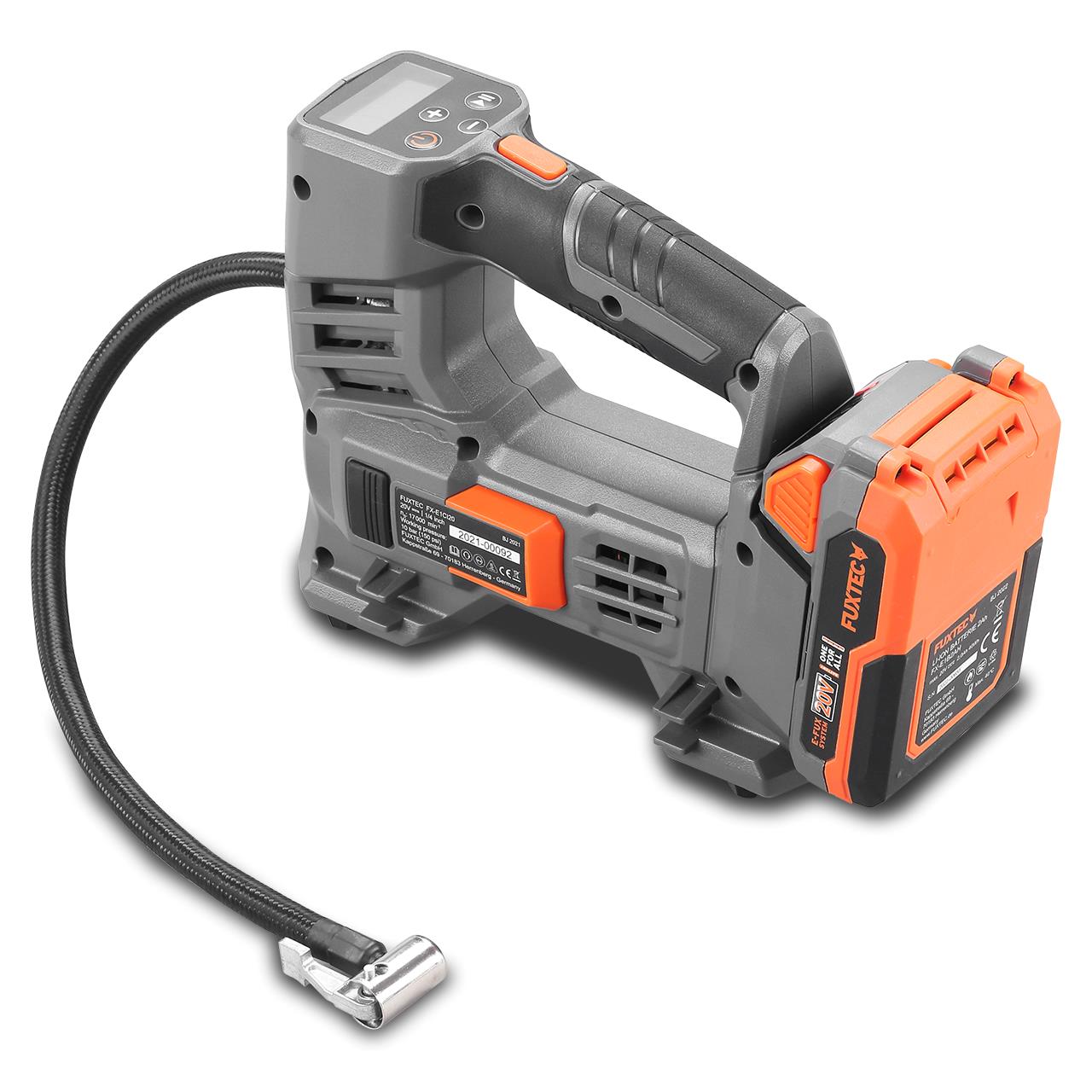 Compresseur batterie 20V FUXTEC FX-E1CI20 - set batterie 2Ah et chargeur 1A