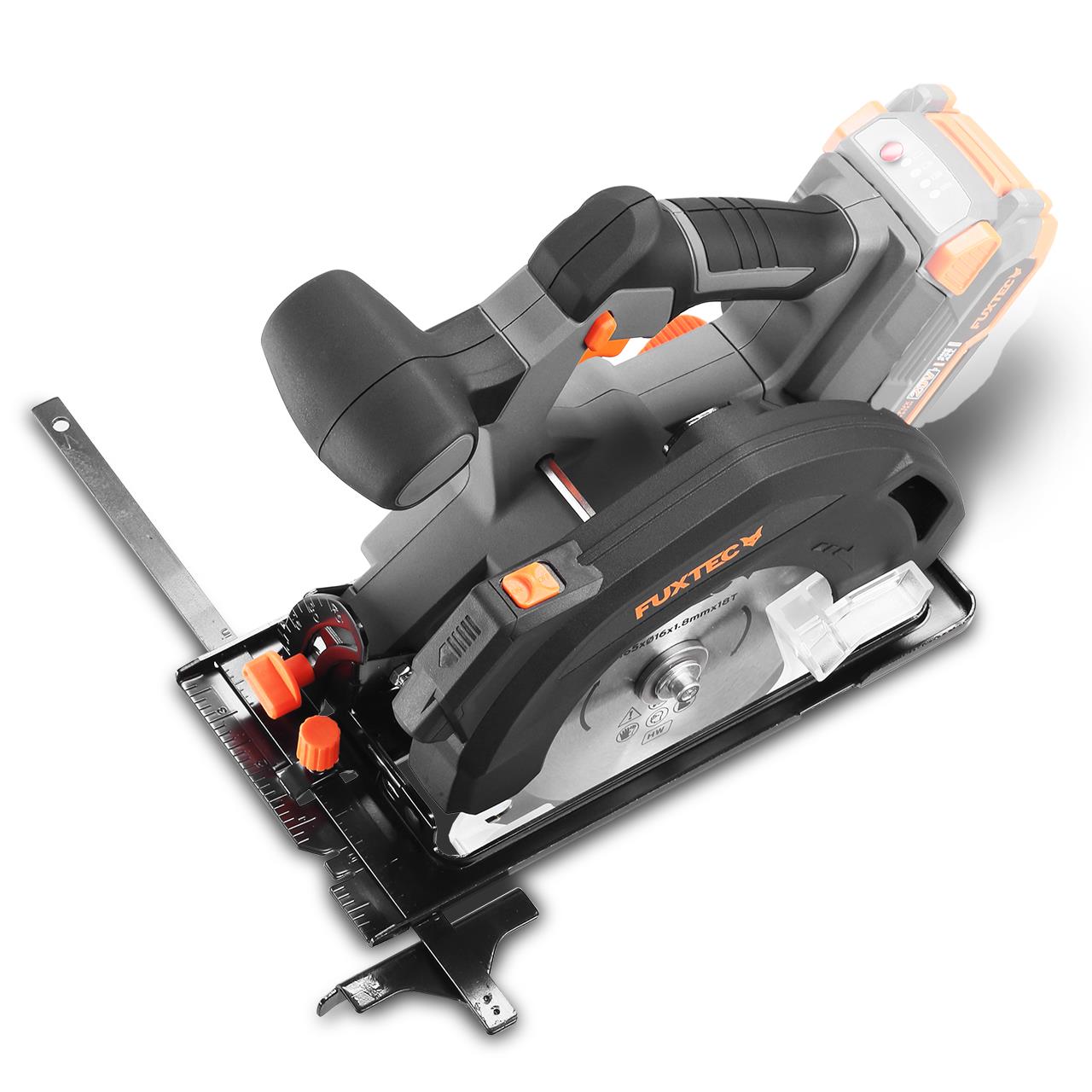 Scie circulaire portative batterie FUXTEC 20V FX-E1CS20 sans batterie ni chargeur