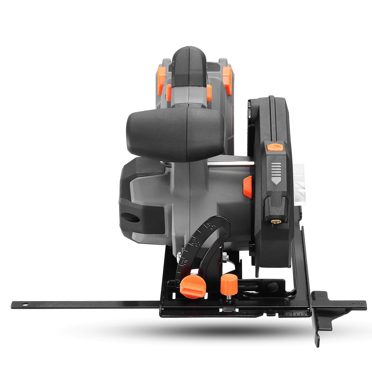 Scie circulaire portative batterie FUXTEC 20V FX-E1CS20 set avec batterie 4Ah et chargeur 1A