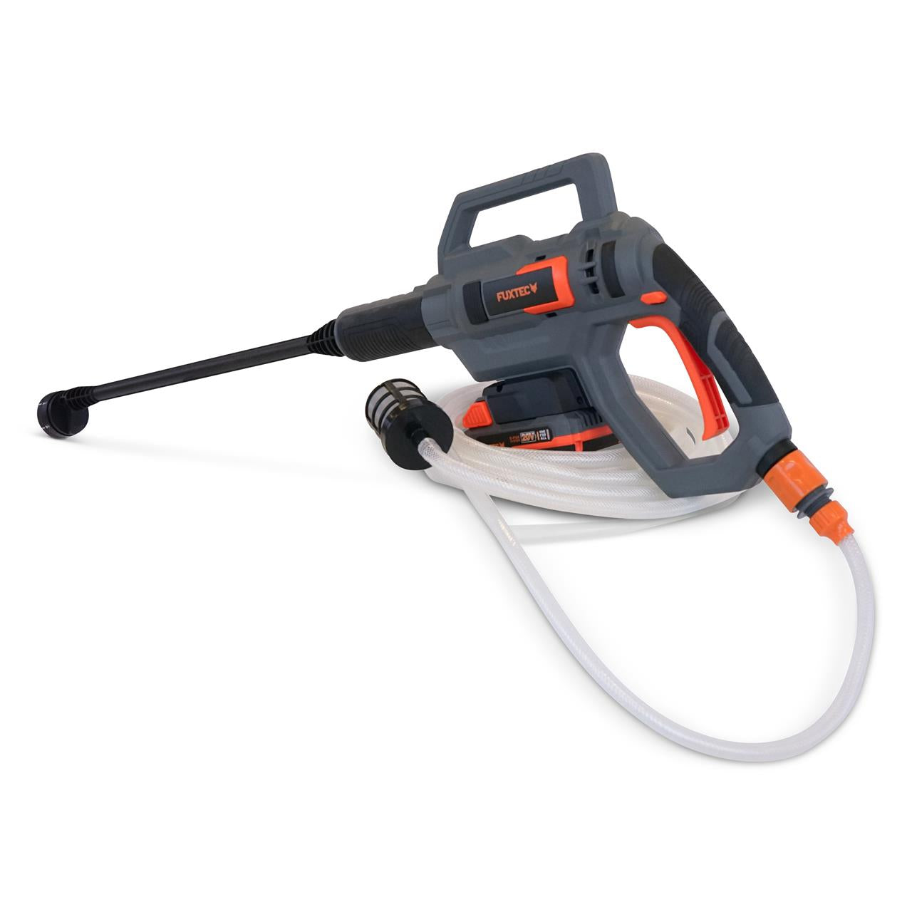 Nettoyeur haute pression portable à batterie 20V FUXTEC FX-E1HDR20 - Set avec batterie 2Ah et chargeur 1A