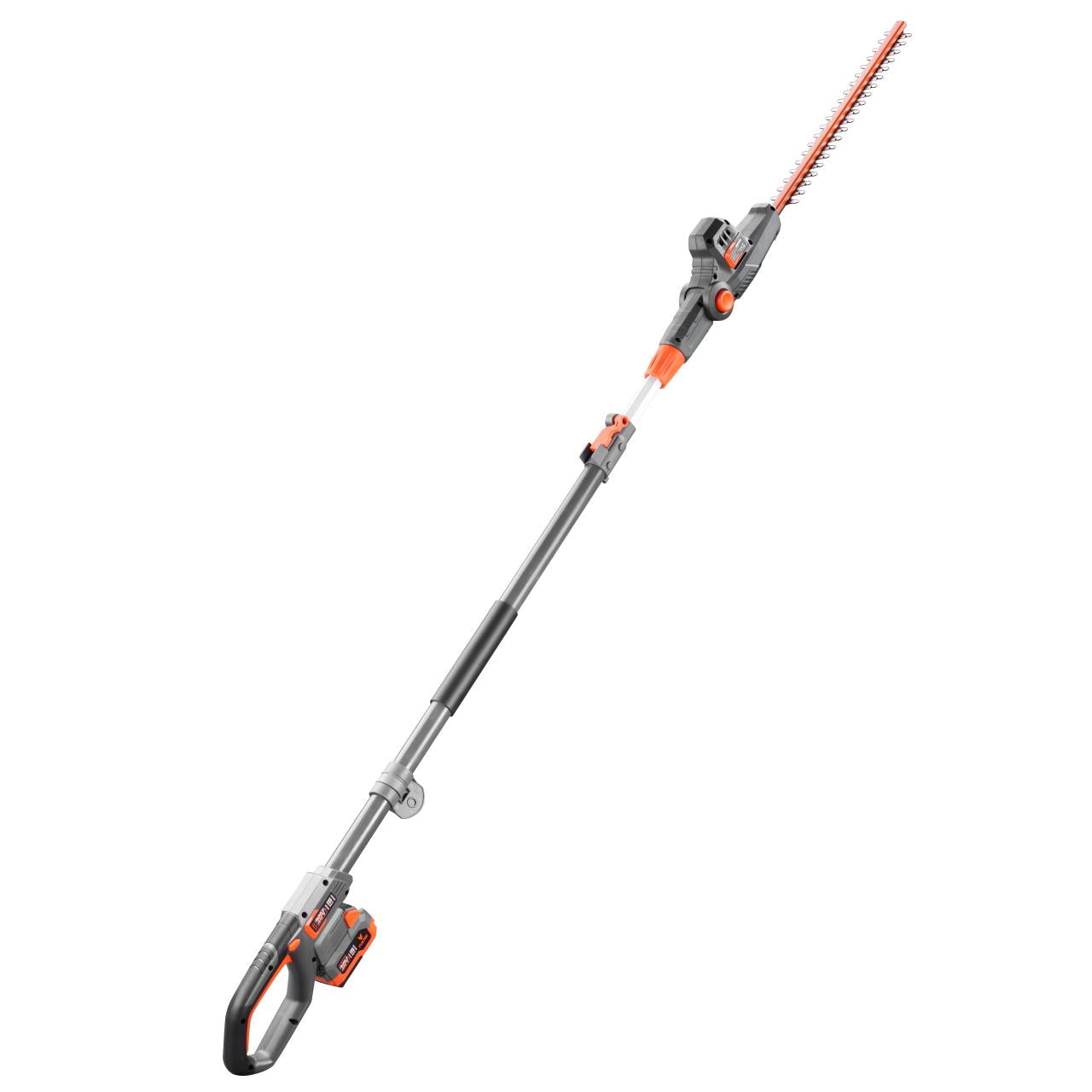 Taille-haies sur perche télescopique à batterie 20V FUXTEC FX-E1HH20 - sans batterie ni chargeur