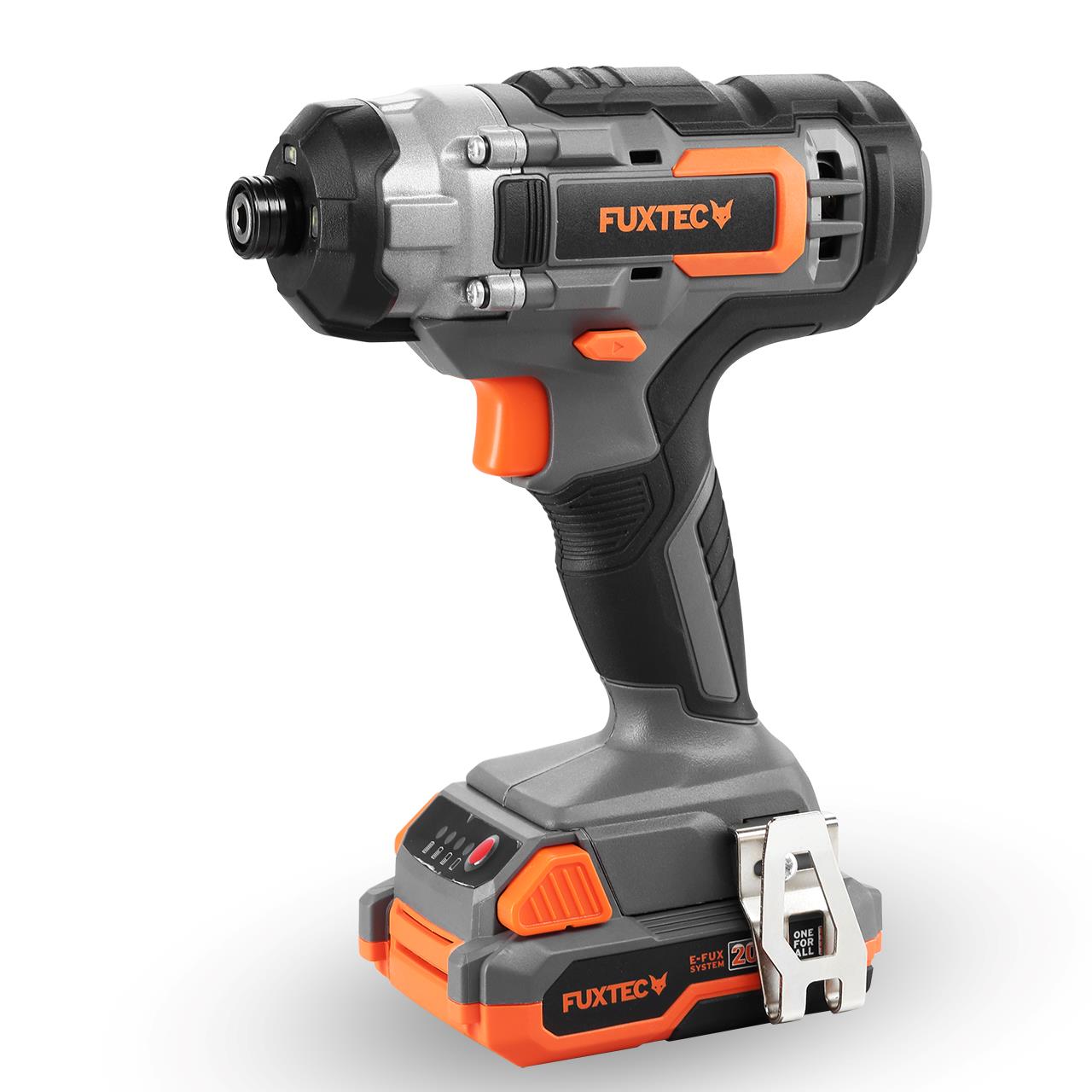 Visseuse à choc sans fil FUXTEC 20V FX-E1IS20 SET avec 1 x batterie 2Ah, 1 x chargeur 1A