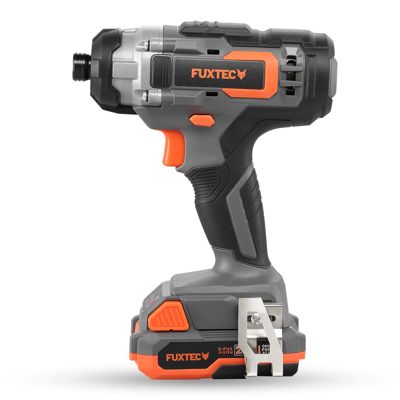 Visseuse à choc sans fil FUXTEC 20V FX-E1IS20 SET avec 1 x batterie 2Ah, 1 x chargeur 1A