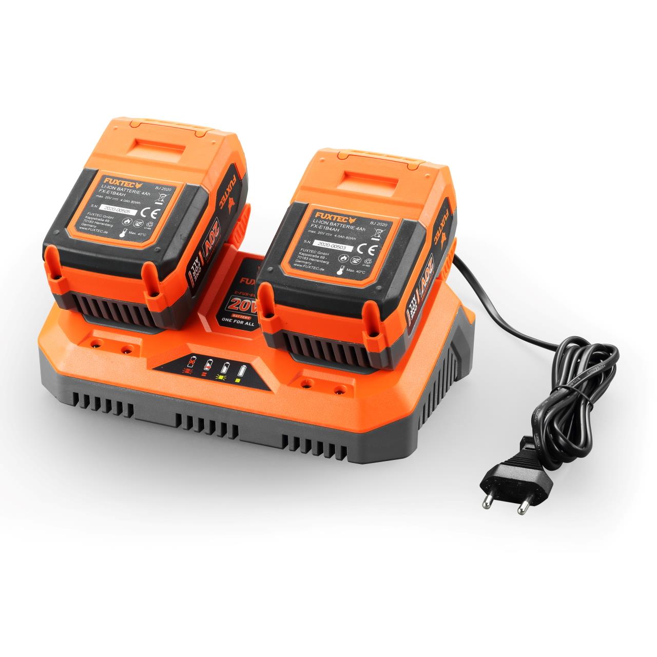 Double chargeur 2,4 Ah 20V FUXTEC FX-E1LG3A
