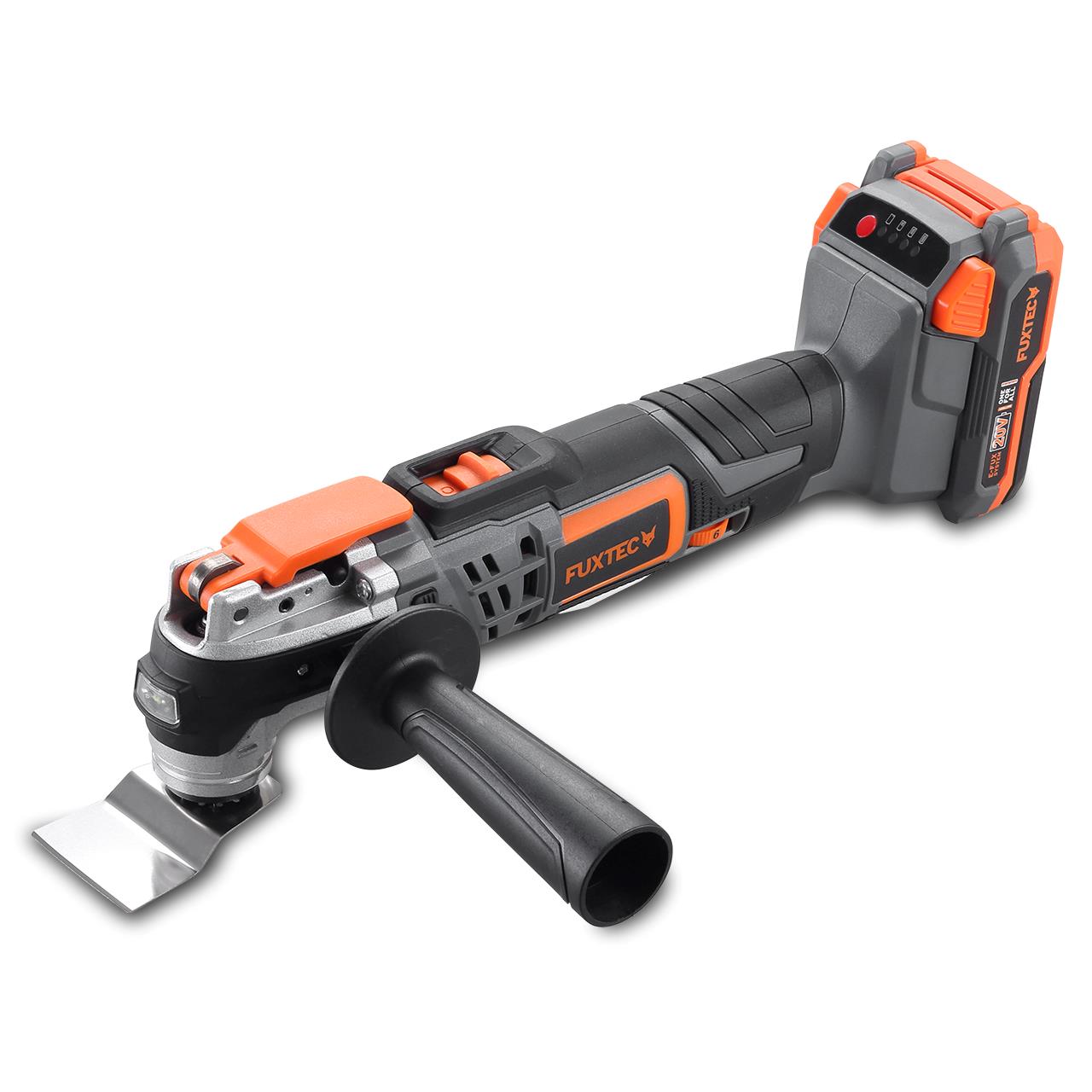 Outil multifonction batterie 20V FUXTEC FX-E1MT20 - set batterie 2Ah et chargeur 1A