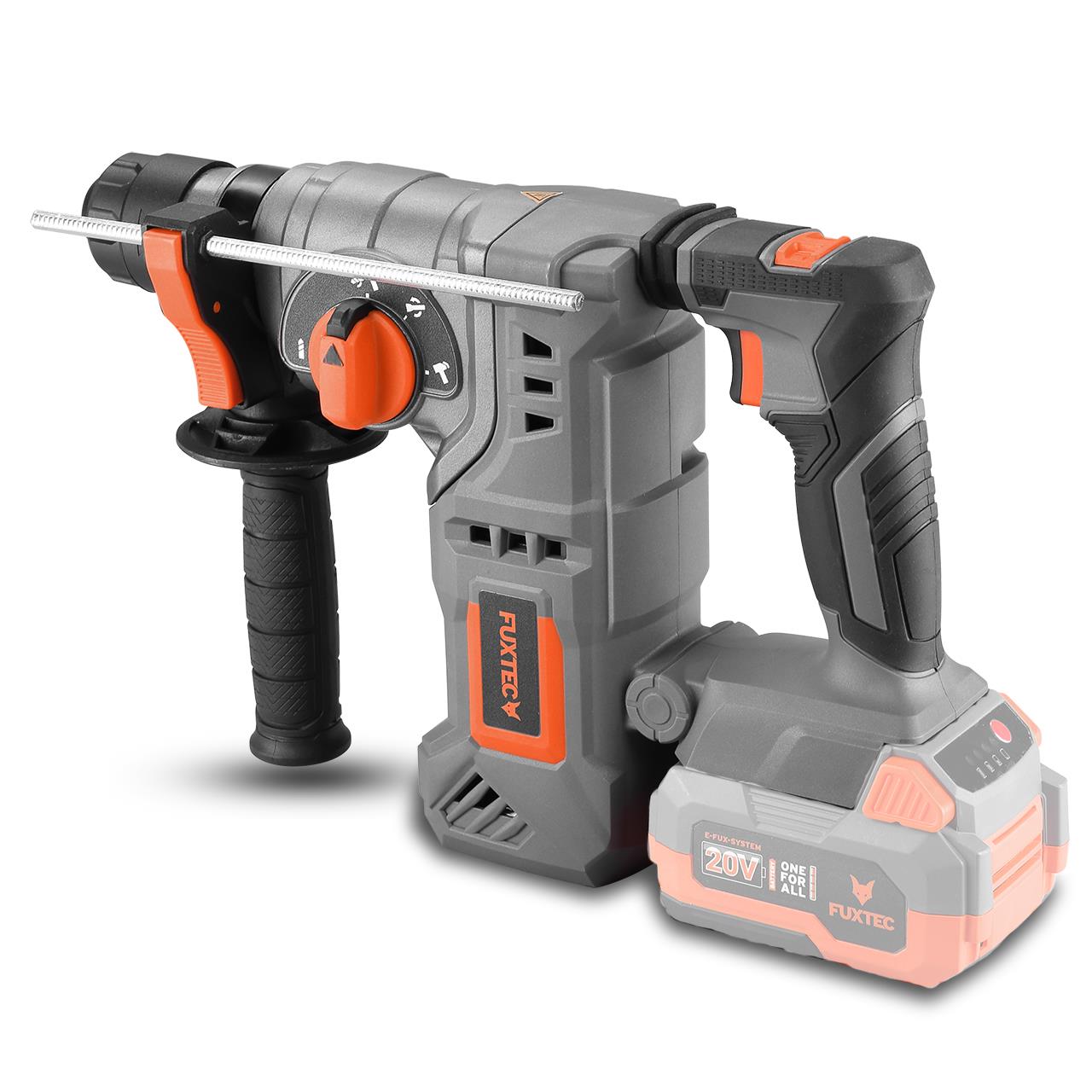 FUXTEC - Kit PowerTool 20V sans fil avec meuleuse d'angle, visseuse sans fil et marteau perforateur