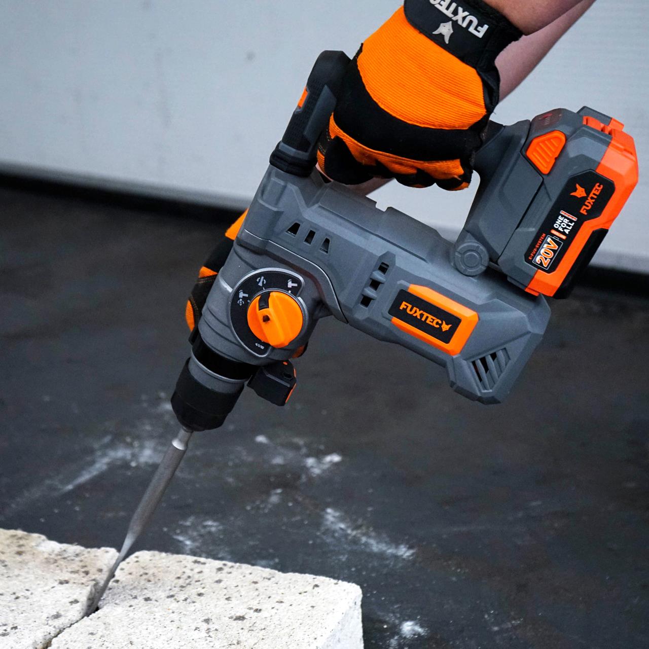 Marteau perforateur burineur sans fil 20V FUXTEC FX-E1RH20 - Sans batterie ni chargeur