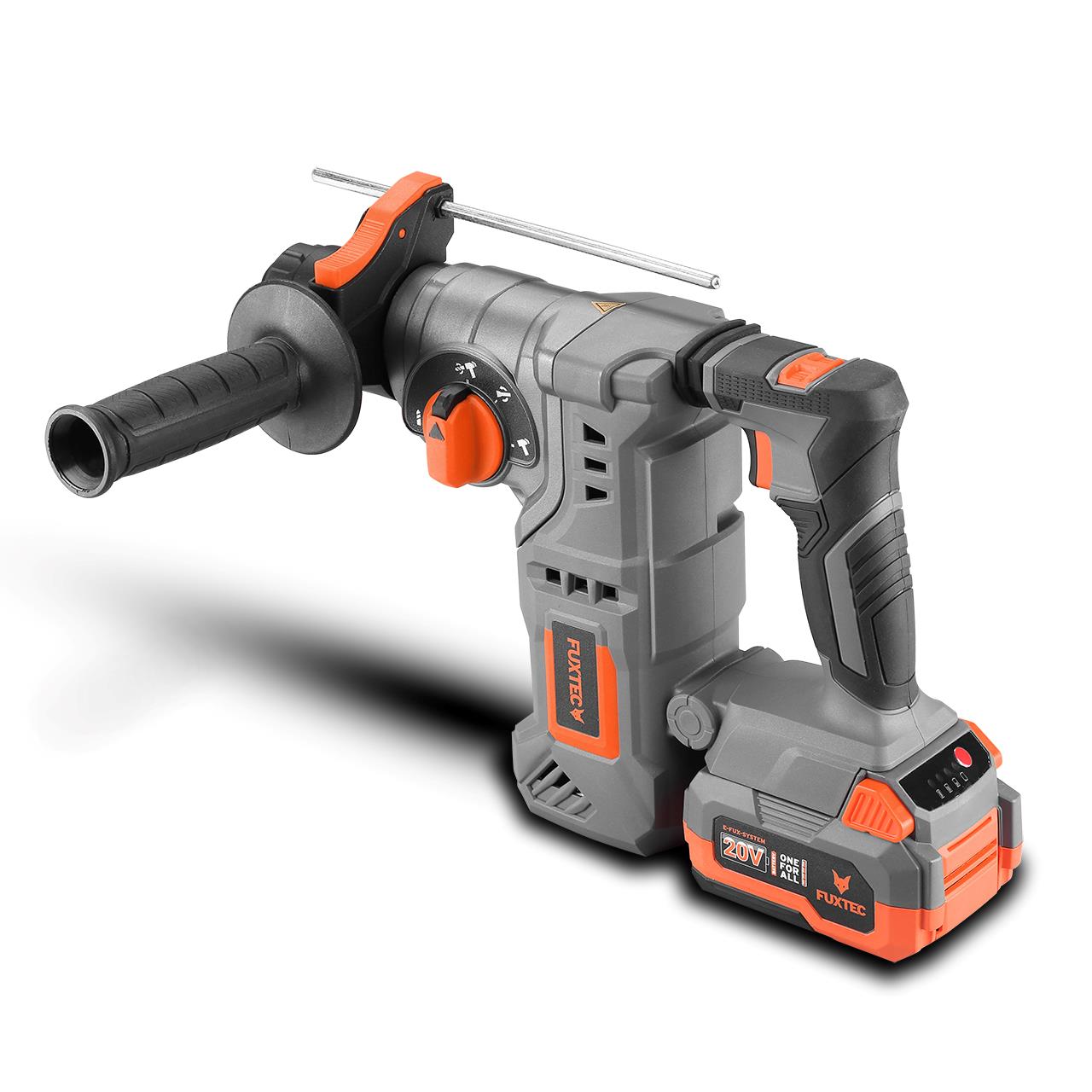 Marteau perforateur burineur sans fil 20V FUXTEC FX-E1RH20 - set avec batterie 4Ah et chargeur 1A