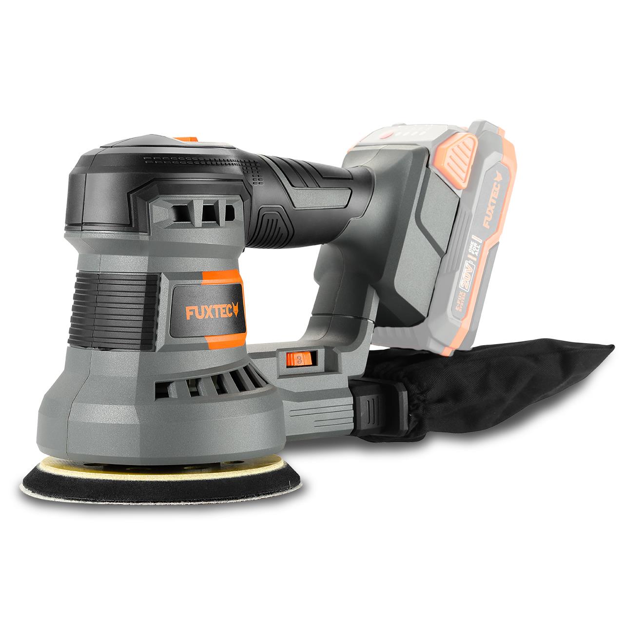 Ponceuse excentrique sans fil 20V FUXTEC FX-E1RS20 - Ø125 mm - Sans batterie ni chargeur