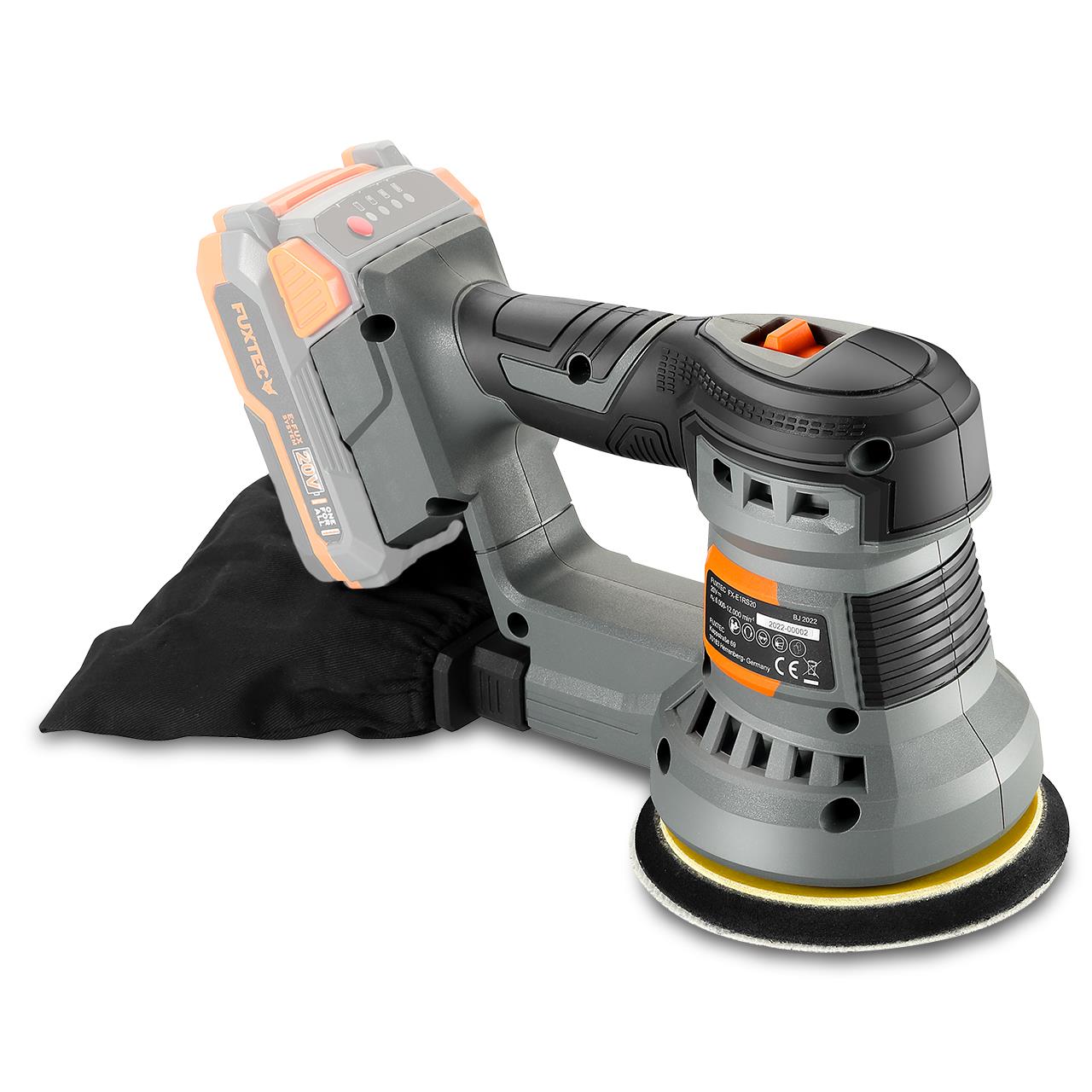 Ponceuse excentrique sans fil 20V FUXTEC FX-E1RS20 - Ø125 mm - Sans batterie ni chargeur