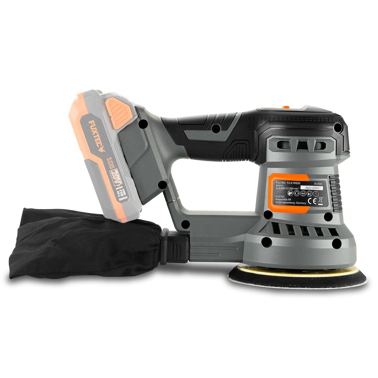 Ponceuse excentrique sans fil 20V FUXTEC FX-E1RS20 - Ø125 mm - Sans batterie ni chargeur