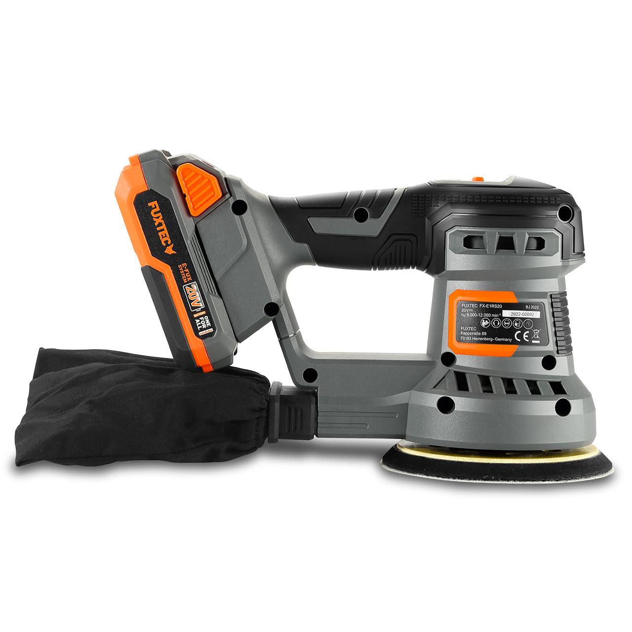 Ponceuse rotative sans fil 20V FX-E1RS20 SET avec 1 x batterie 2Ah, 1 x chargeur 1A