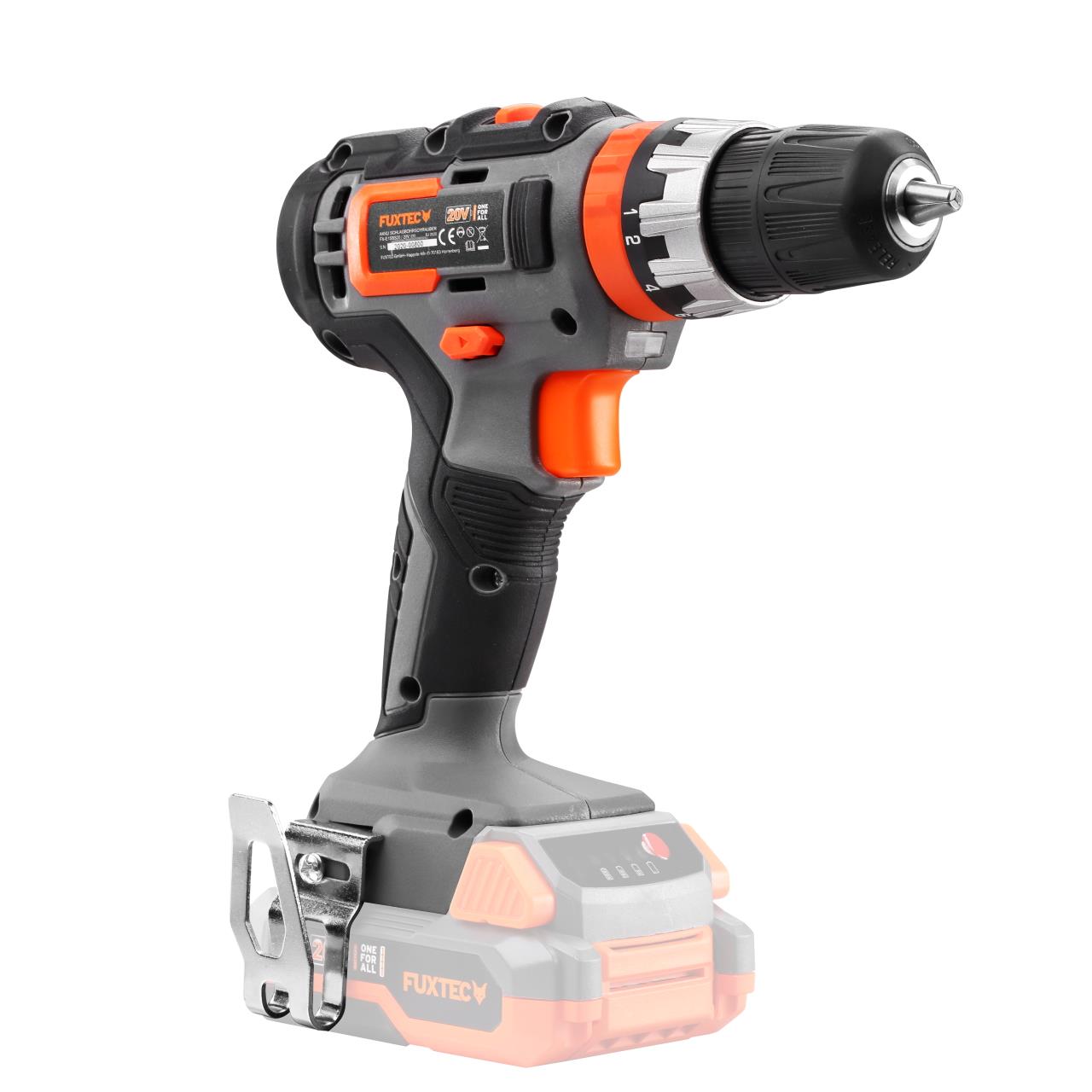 Perceuse-visseuse à percussion sans fil 20V FUXTEC FX-E1SBS20 - Set avec 2 batteries 2Ah et chargeur 1A