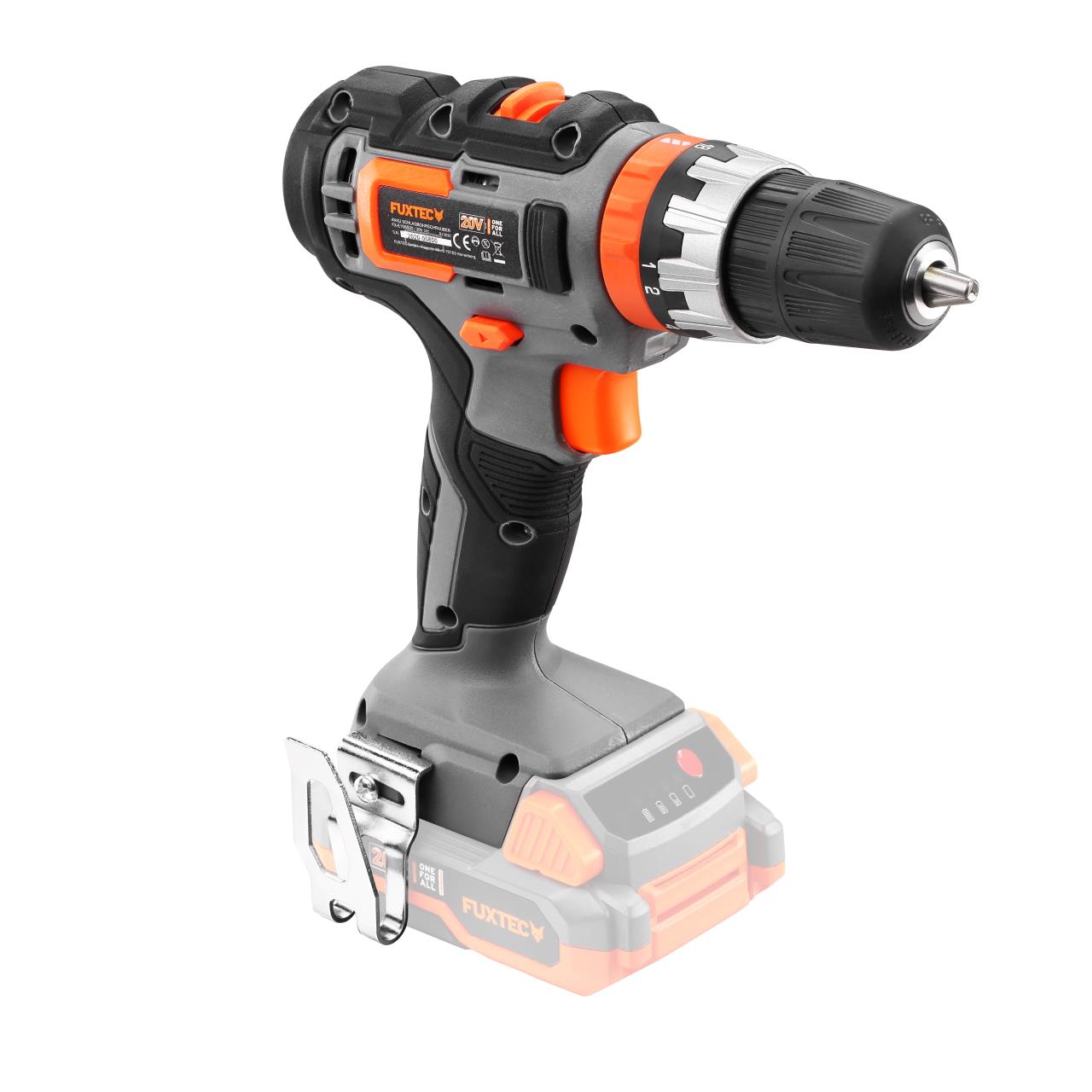 Perceuse-visseuse à percussion sans fil 20V FUXTEC FX-E1SBS20 - Set avec 2 batteries 2Ah et chargeur 1A