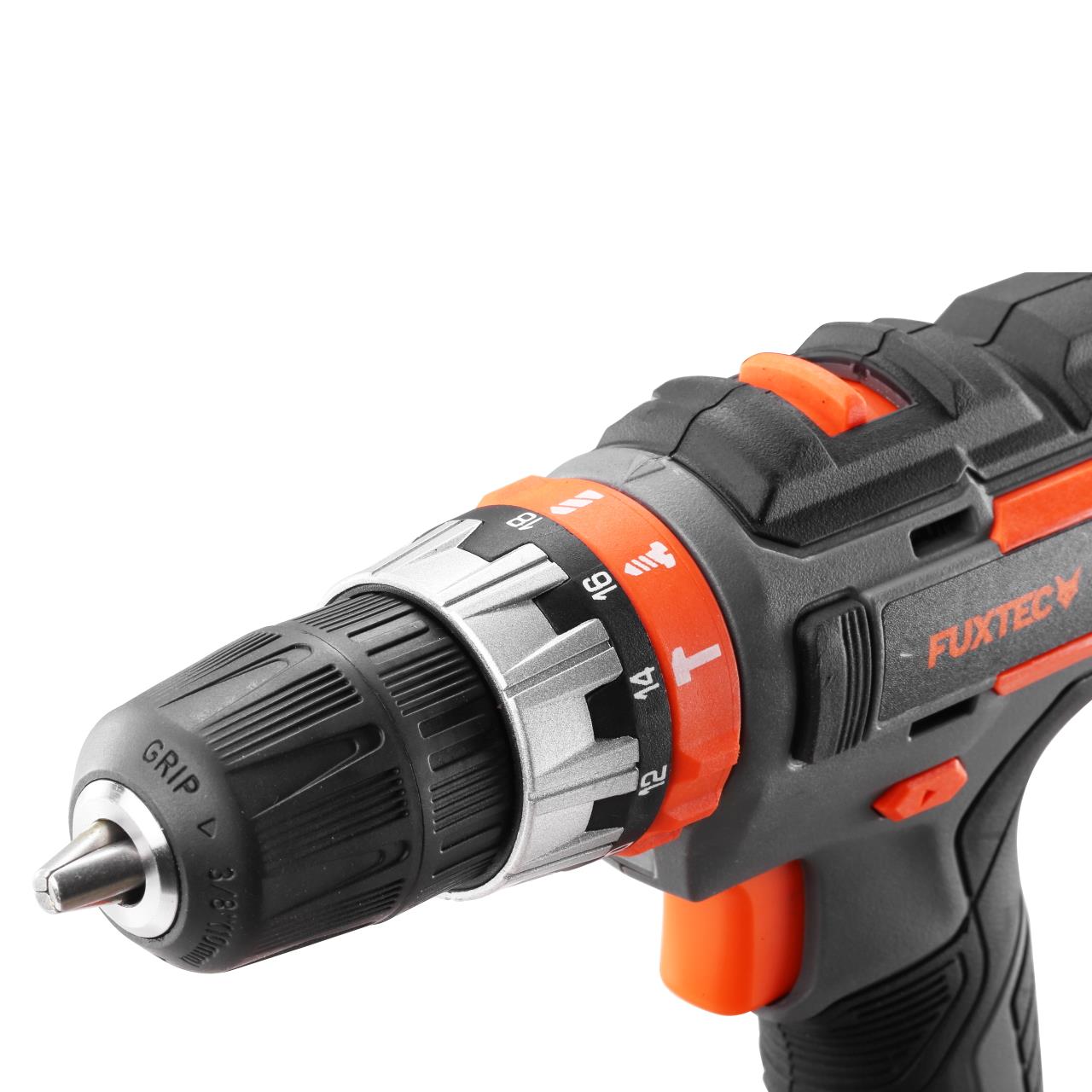 Perceuse-visseuse à percussion sans fil 20V FUXTEC FX-E1SBS20 - Set avec 2 batteries 2Ah et chargeur 1A