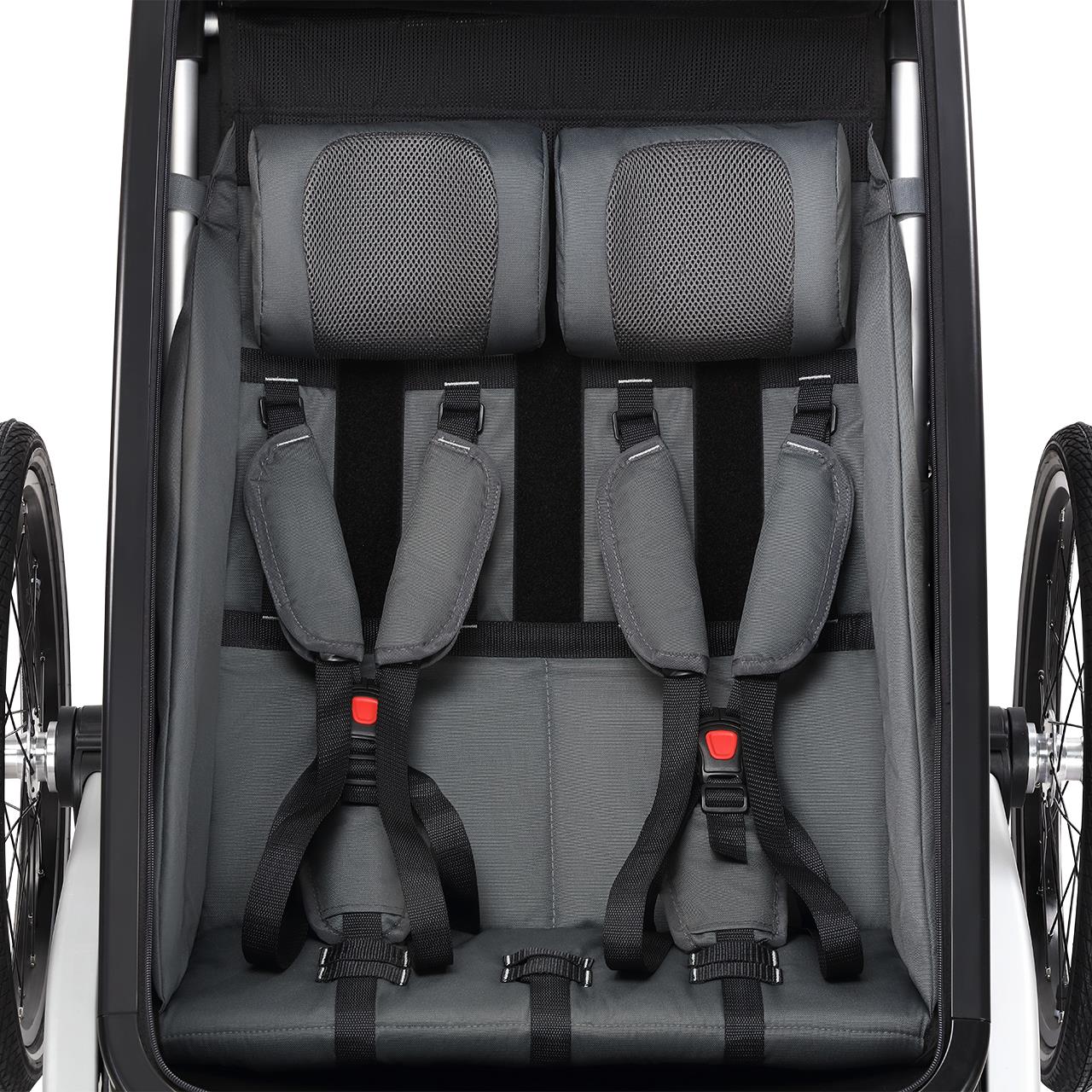 FUXTEC Fahrradanhänger/Jogger FX-FA1-SET-BLAU mit Jogger-Rad